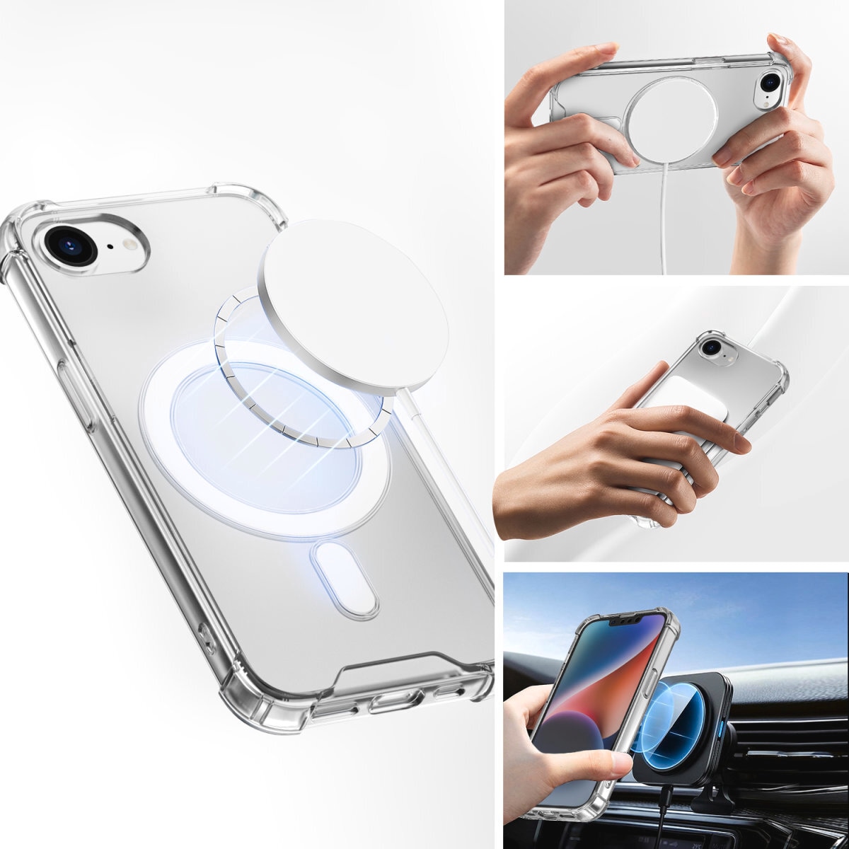 4smarts Handyhülle »Hybrid Case Ibiza für Apple iPhone SE (4. Gen)«, Backcover, Schutzhülle, Handyschutzhülle, Case, Schutzcase, stossfest