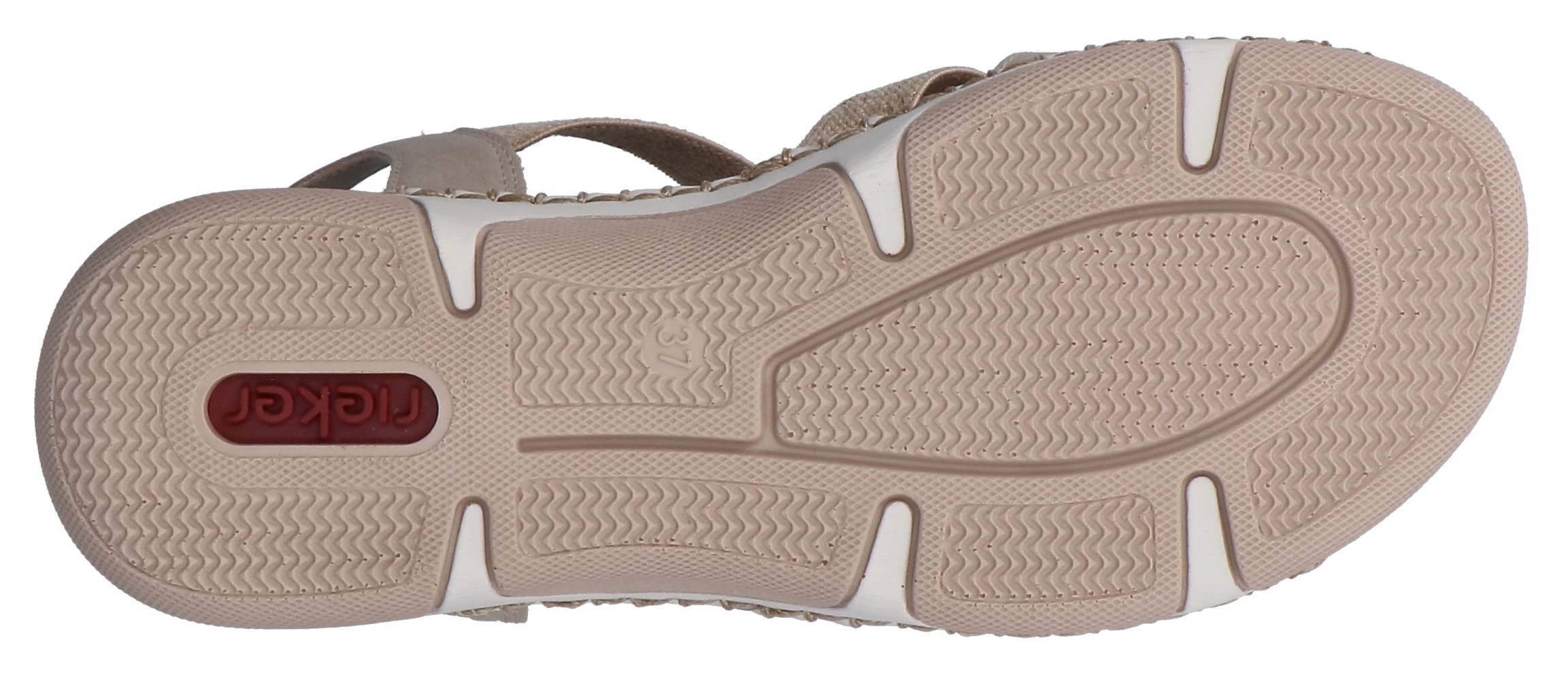 Rieker Sandale  Chaussure d'été, chaussure de vacances, chaussure à enfiler avec élastiques latéraux