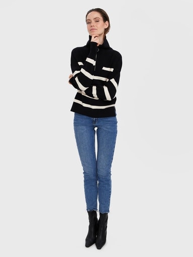 Vero Moda Troyer »VMSABA STRIPE LS HIGHNECK BLOUSE GA NOOS«