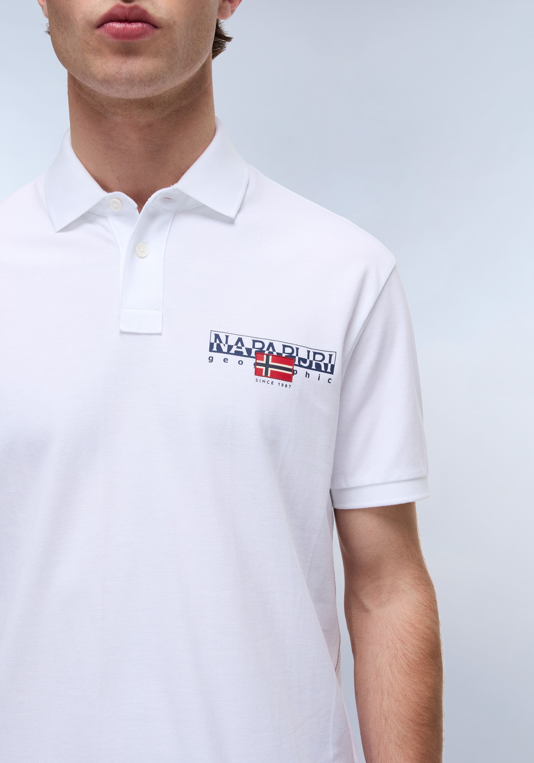 Napapijri Polo »E-AYLMER« Mit Rundhalsausschnitt
