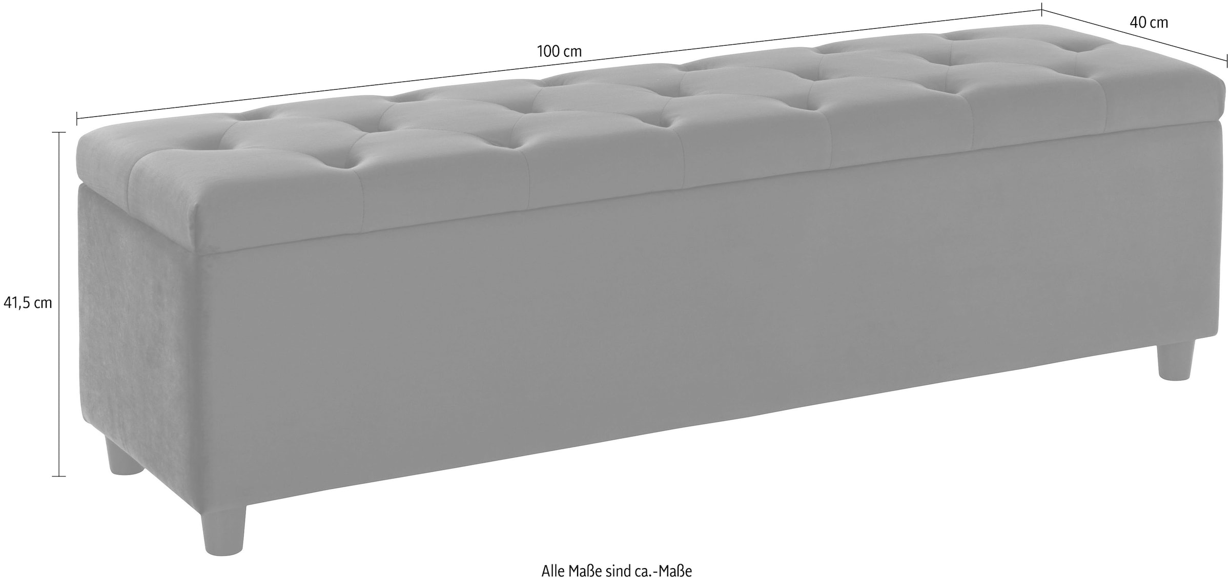 Guido Maria Kretschmer Home&Living Bettbank »Relaxy« gesteppt, mit Staufach