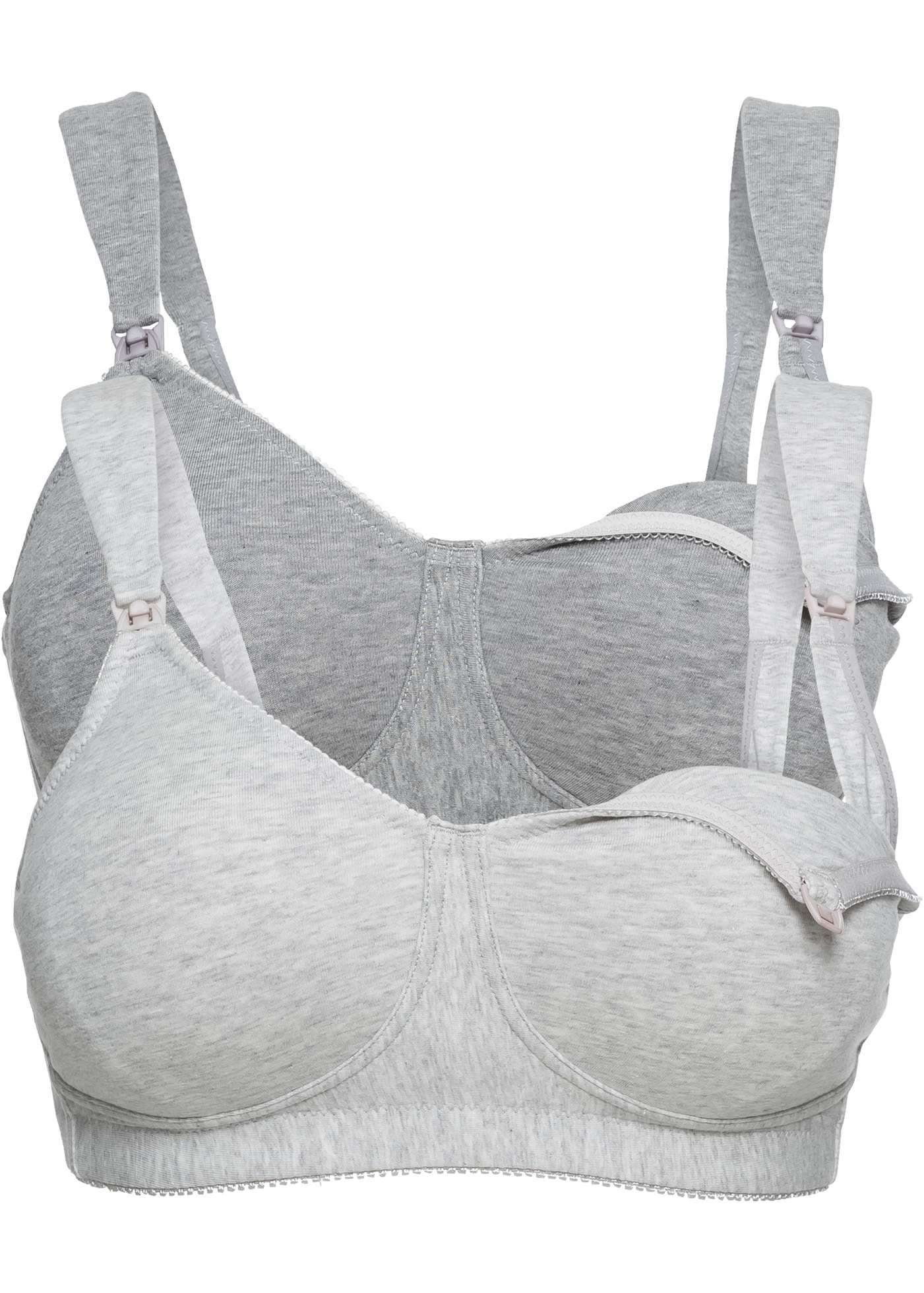 Image of bonprix Still-BH "Still BH ohne Bügel mit Baumwolle (2er Pack)" Packung, 2 tlg. für den Alltag, mit Klickverschluss am Cup, nahtlos vorgeformte Cups