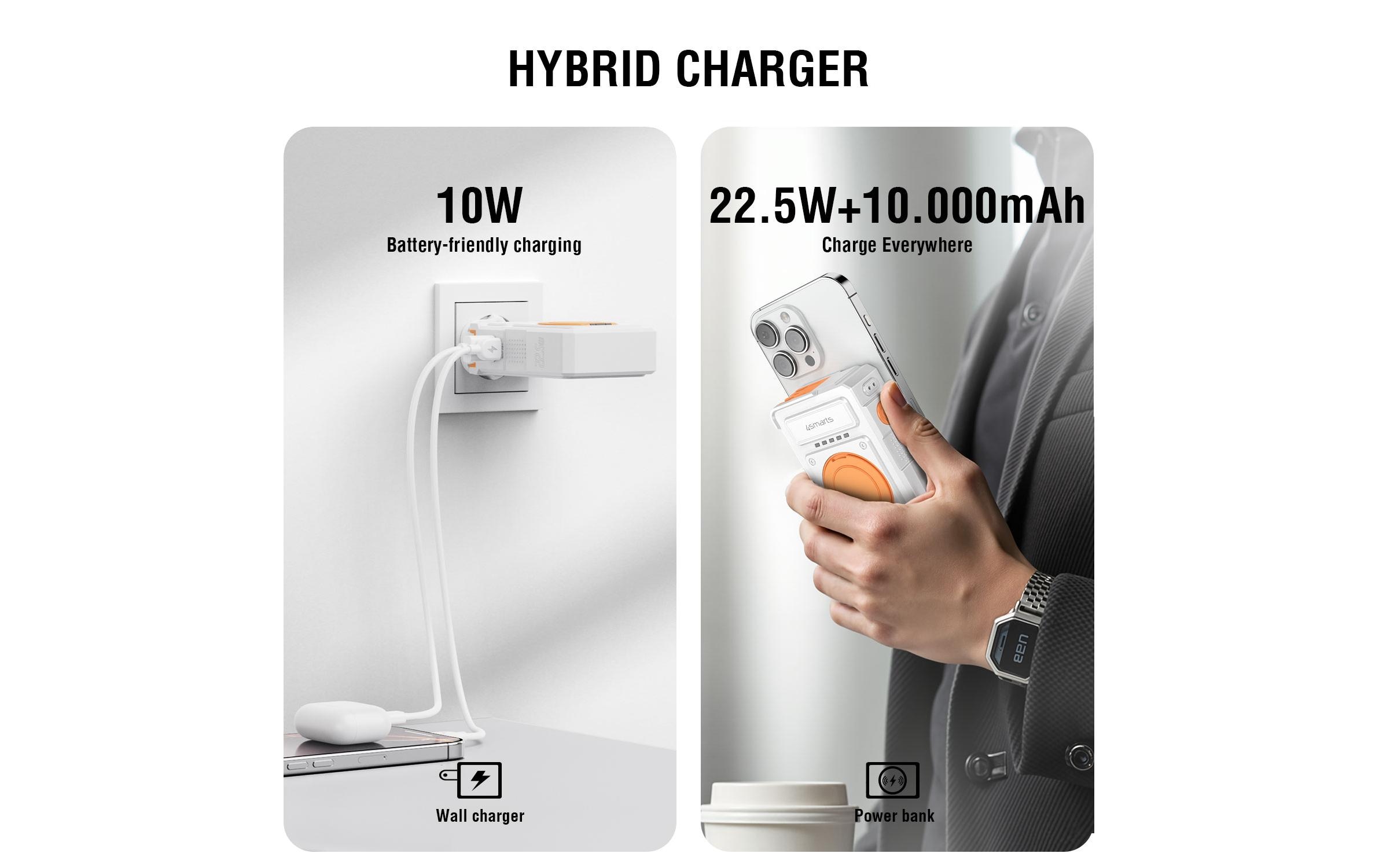 4smarts Powerbank »6in1 Hybrid Charger 10000 mAh«