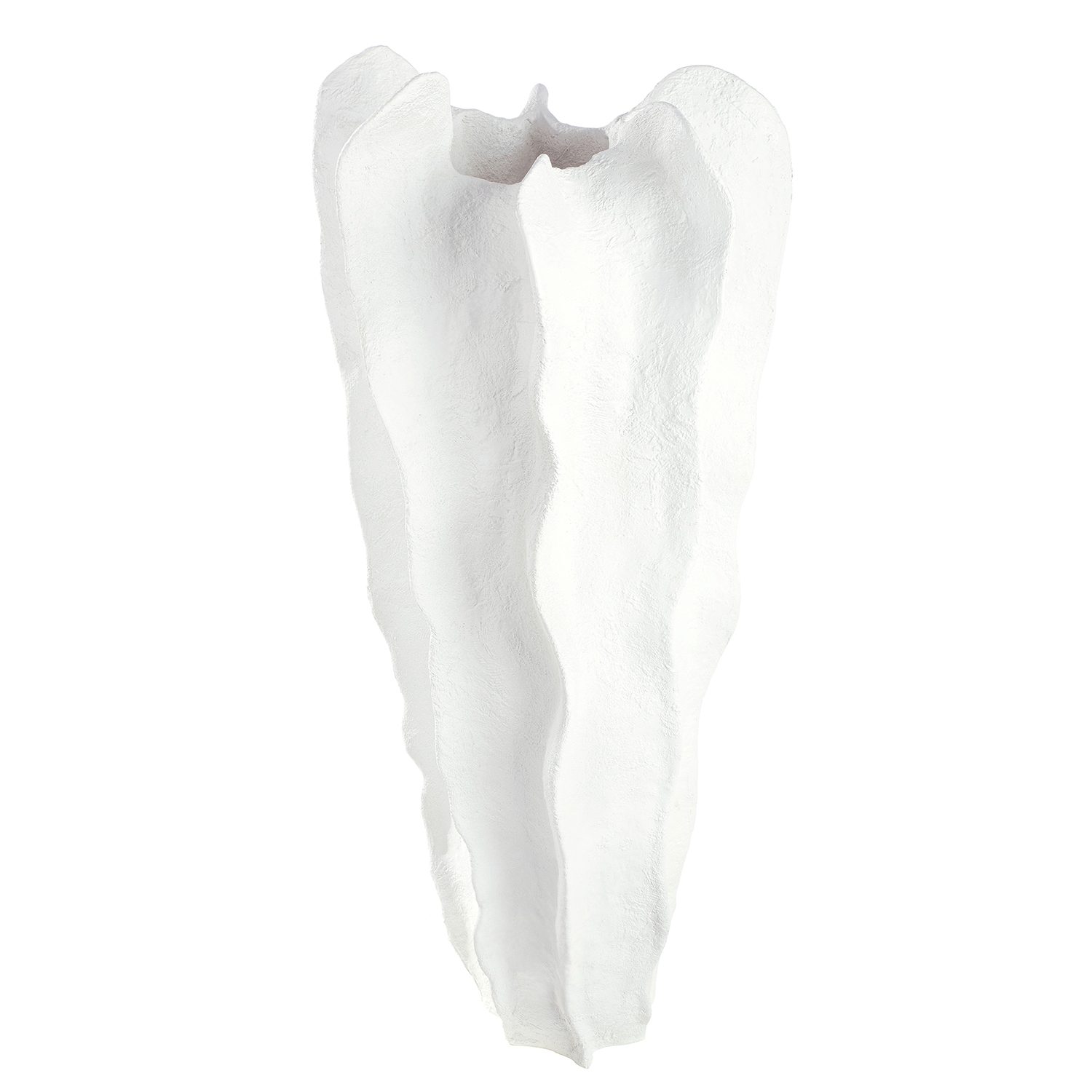 GILDE Bodenvase »Wavey« Bodenvase Wavey  weiss Höhe: 92cm