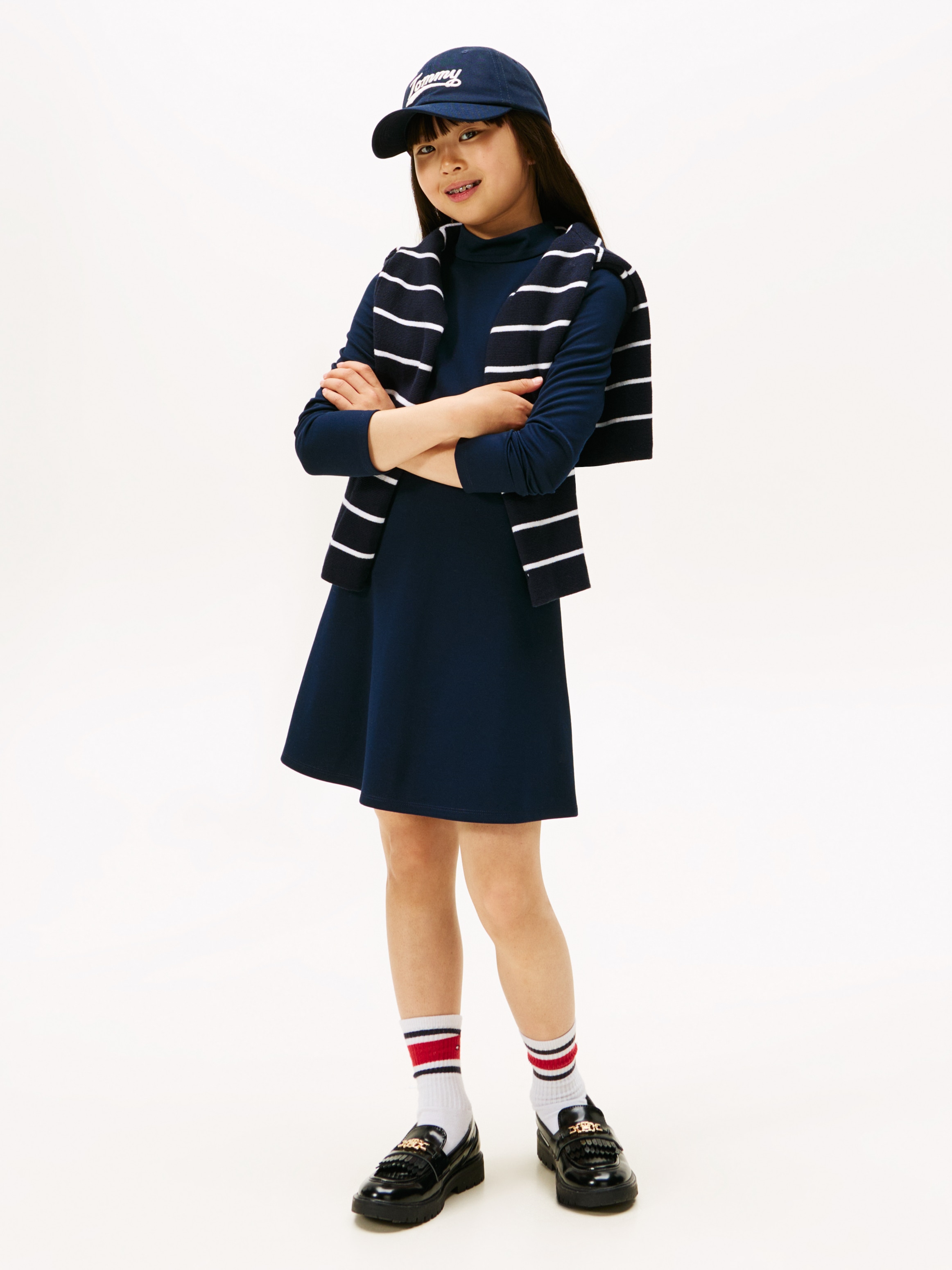 Image of Tommy Hilfiger Skaterkleid "ESSENTIAL SKATER DRESS L/S" Ohne Tasche Kinder bis 16 Jahre