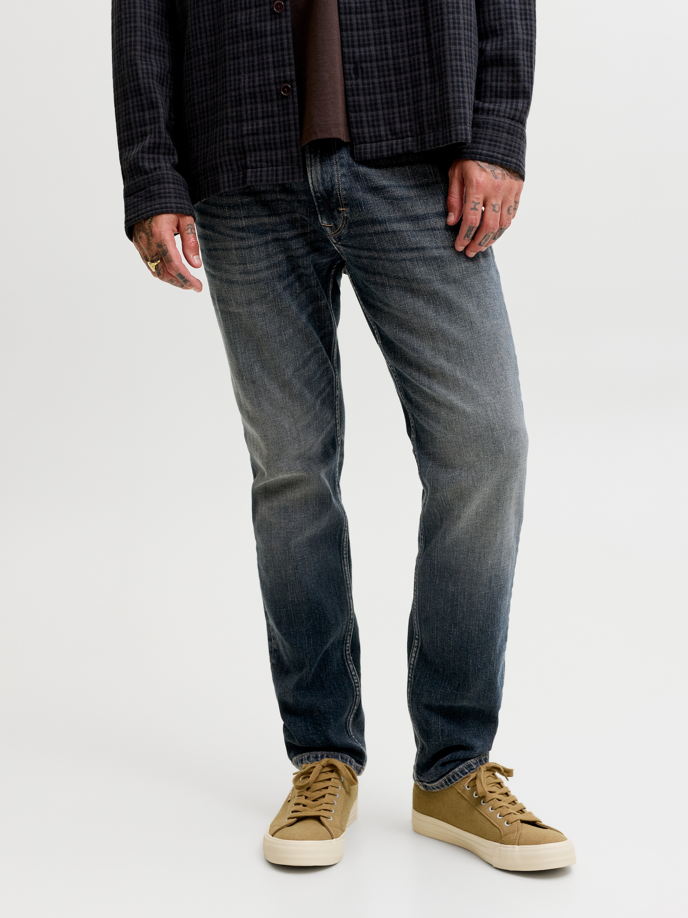 Image of Jack & Jones Regular-fit-Jeans "JJICLARK JJDUKE JJ 696 NOOS" Baumwollmischung, regular fit