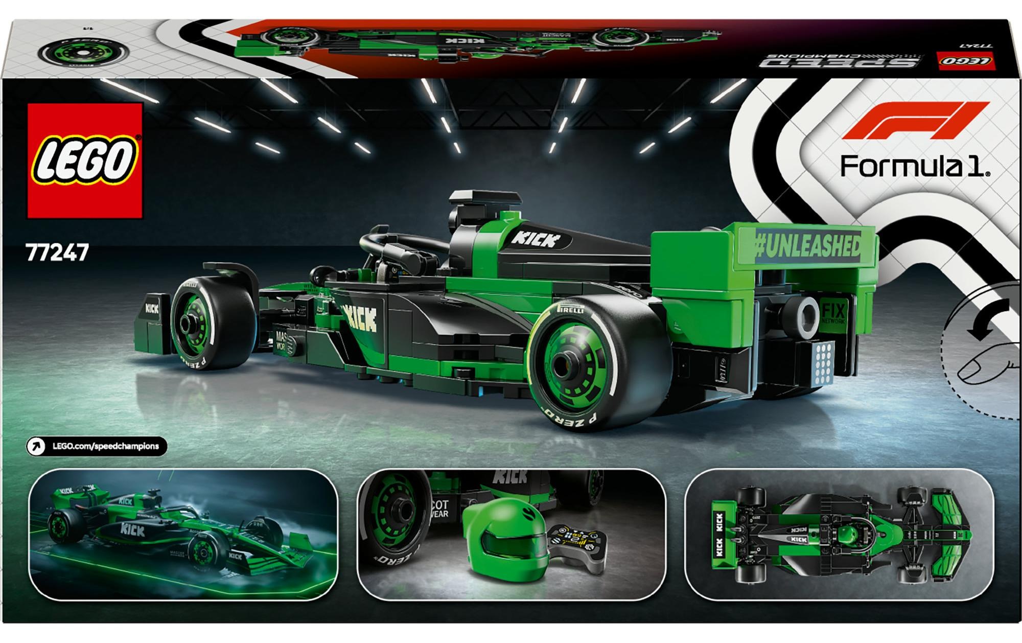 LEGO® Spielbausteine »Speed Champions Kick Sauber F1 Team C44 Rennauto 77247«, (259 St.)