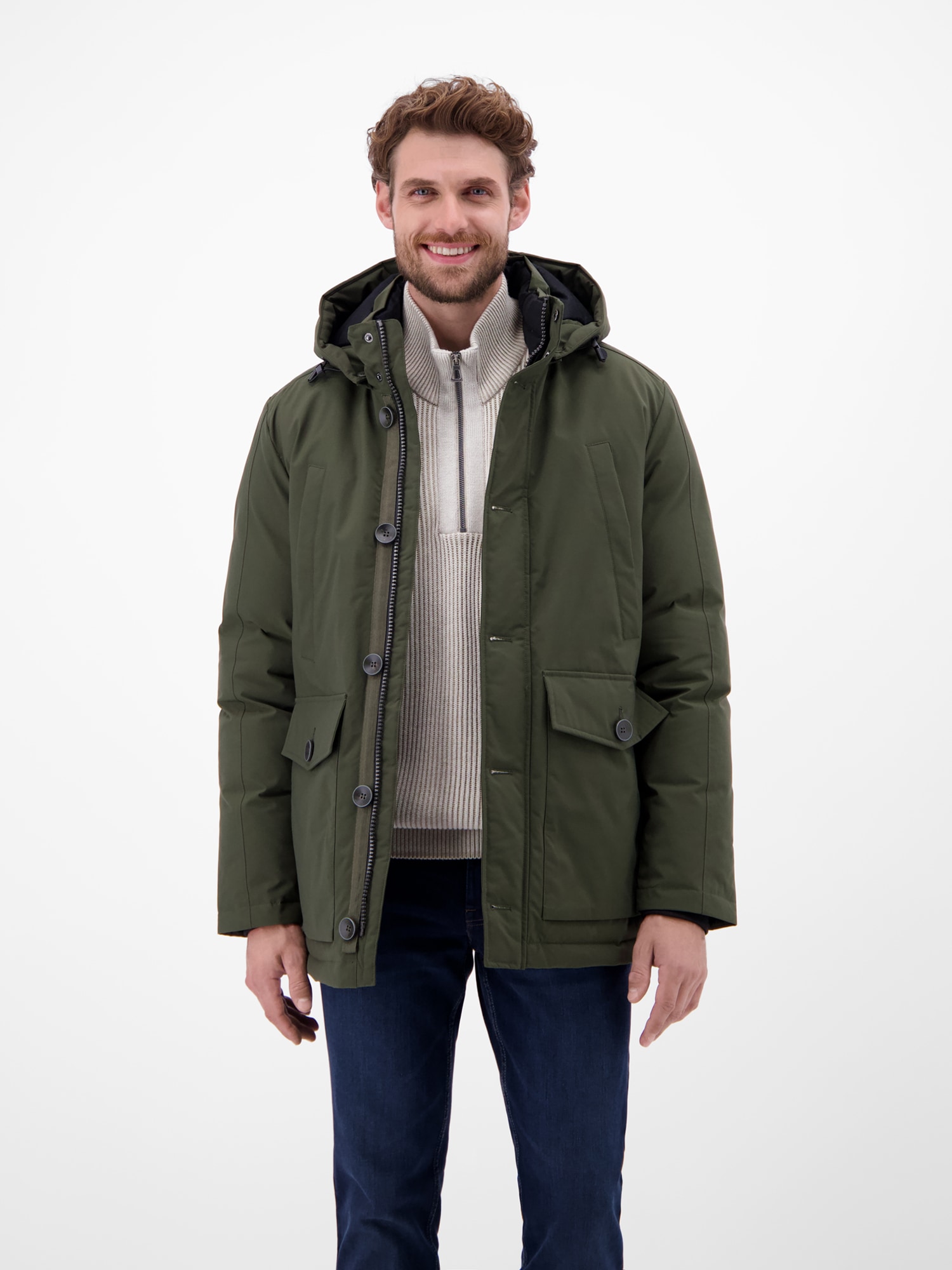 LERROS Manteau d'hiver »Herren Wintermantel mit Kapuze«