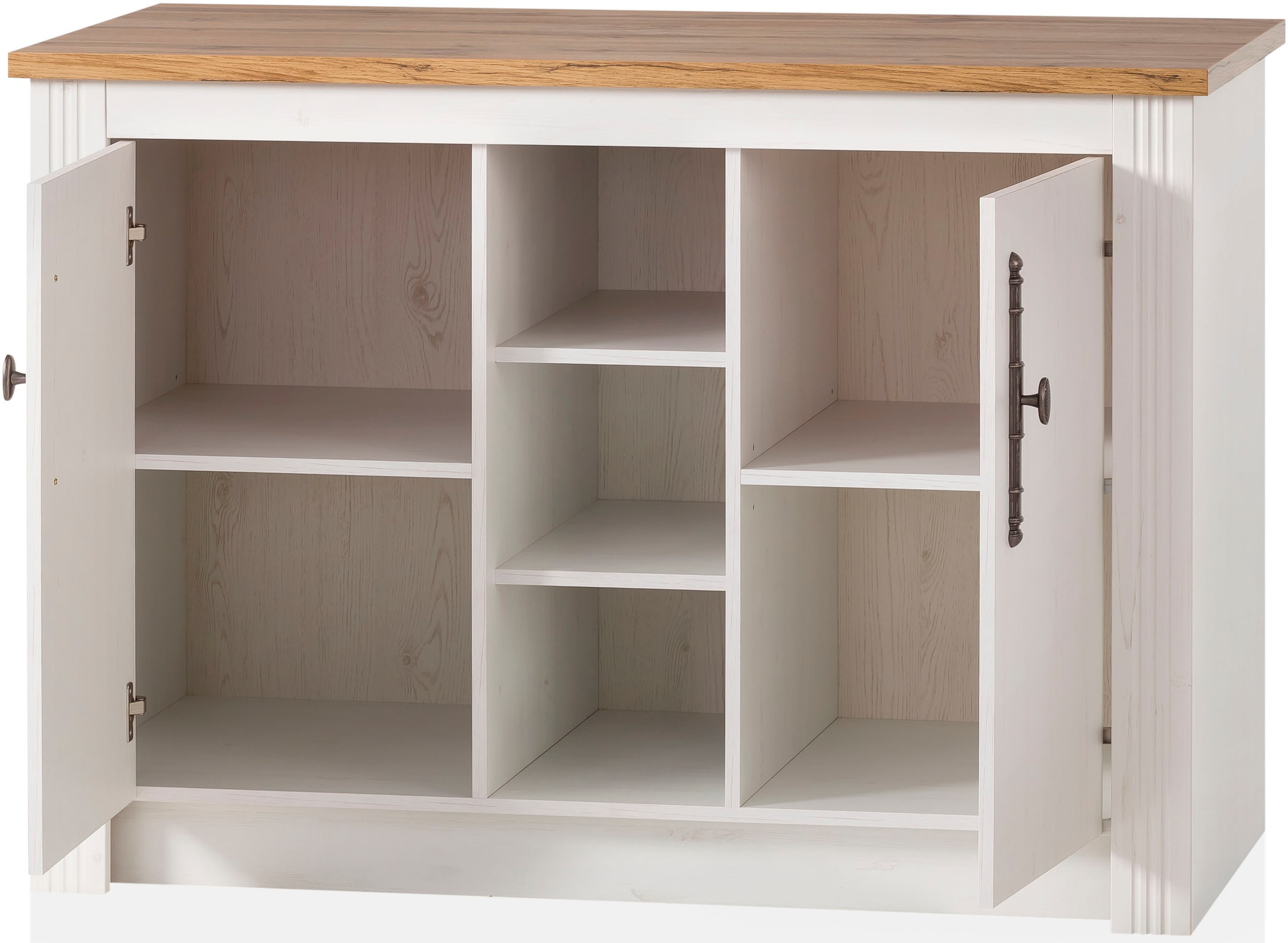 GOODproduct Pantryküche »KS-Westminster« Breite 130 cm, ohne E-Geräte