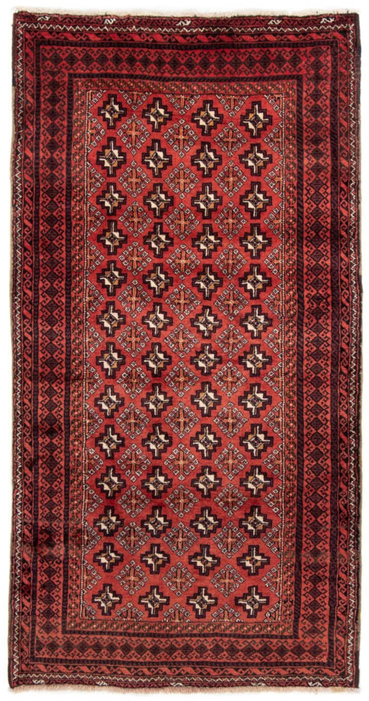 Image of morgenland Hochflor-Läufer »Shiraz Durchgemustert Rosso 210 x 107 cm«, rechteckig, 1 mm Höhe, Handgeknüpft bei Ackermann Versand Schweiz