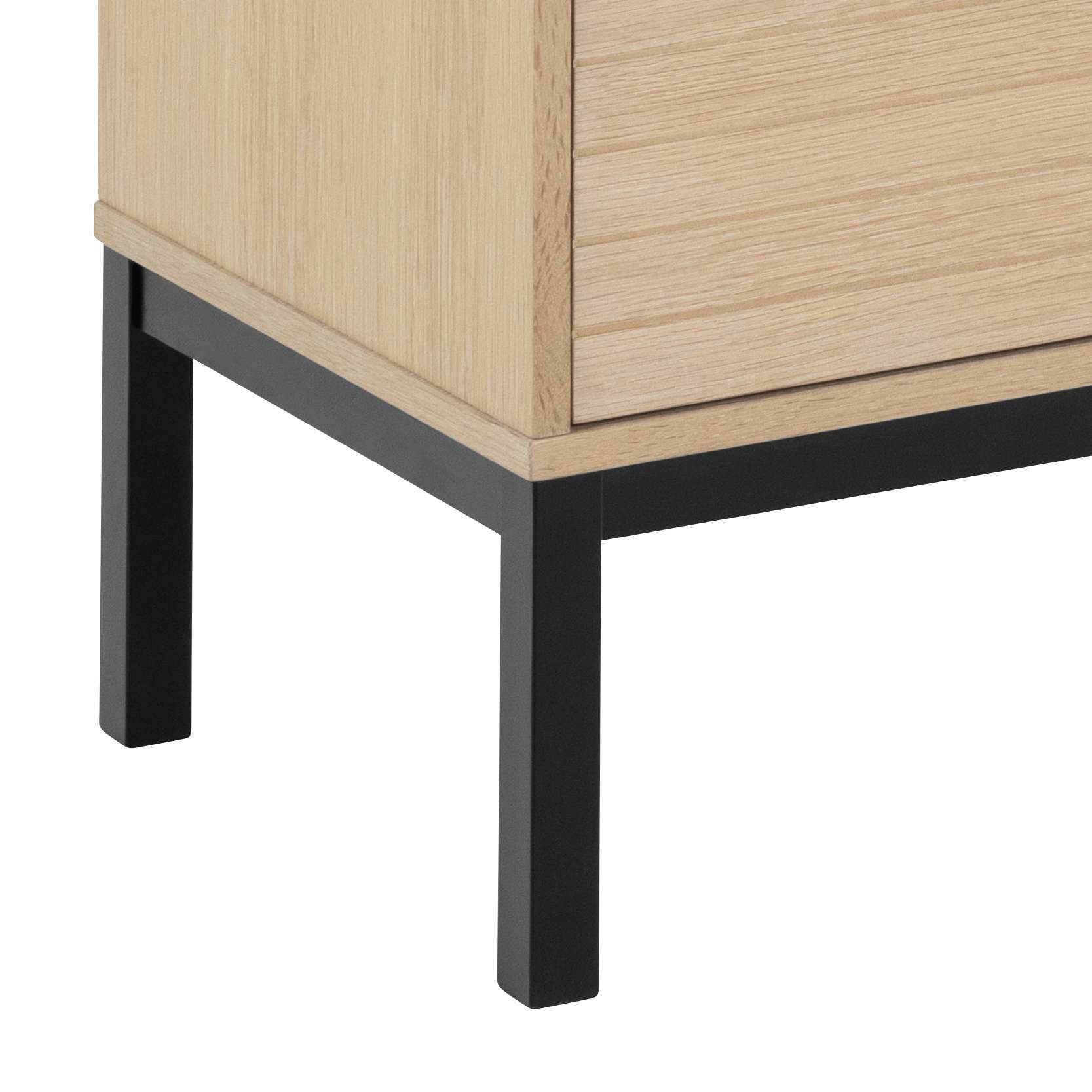 ACTONA GROUP Anrichte »Kensington« Schrank, 4 Türen und 6 Böden weiss pigmentiert Eiche, 91x40x120cm