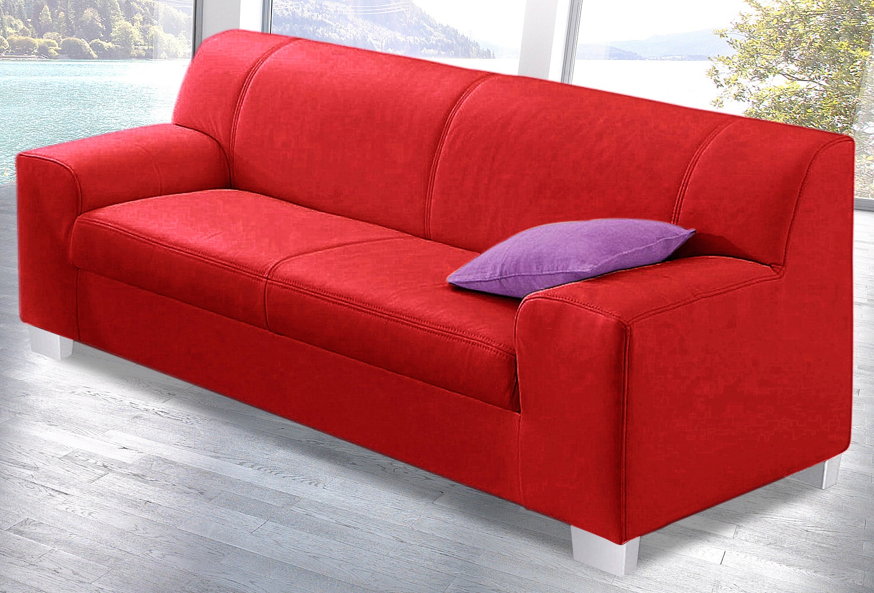 DOMO collection 3-Sitzer »Amando zeitlos und modern, komfortabel,«, in vielen Bezugsvarianten, auch in Leder