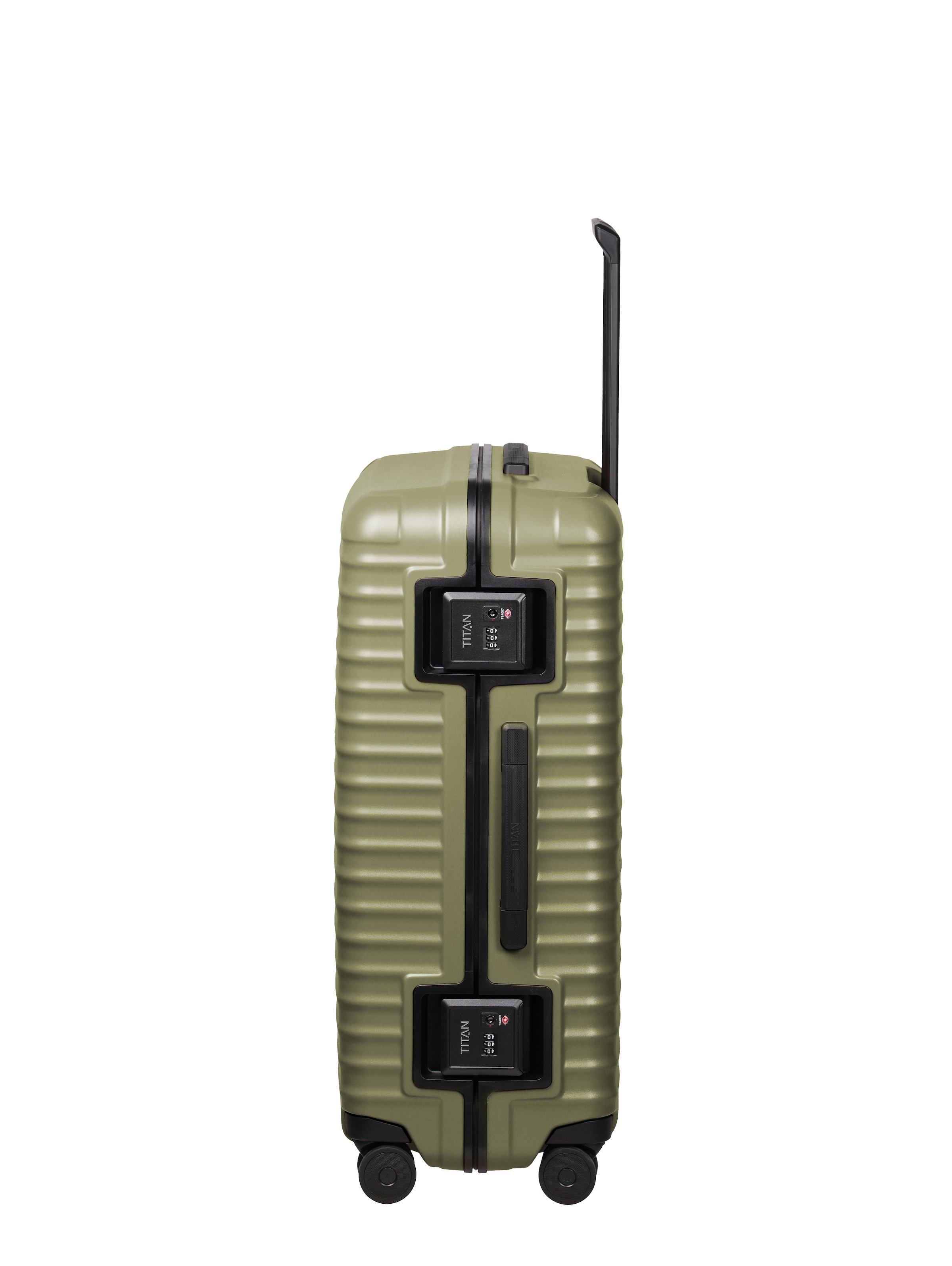 TITAN - Made in Germany Trolley »OVERSEAS Koffer Hartschale« 101 litre 4 Rollen avec serrure TSA à cadre, compartimentage intérieur intelligent taille L