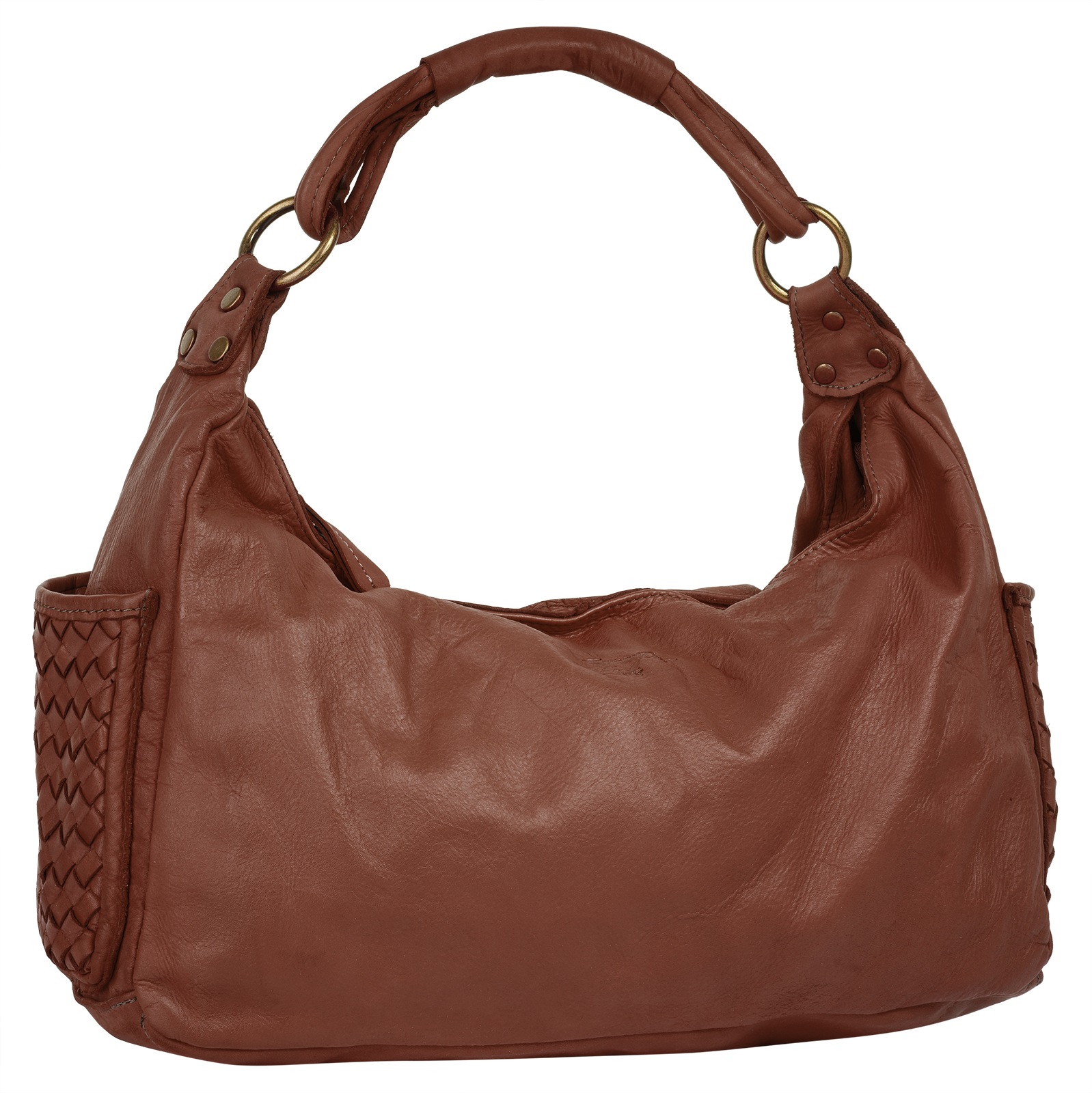 Samantha Look Henkeltasche, echt Leder, Made in Italy