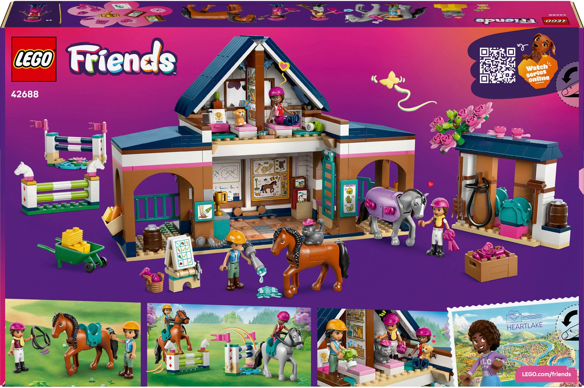 LEGO® Konstruktionsspielsteine »Pferdestall und Reitschule (42688), LEGO Friends« Made in Europe