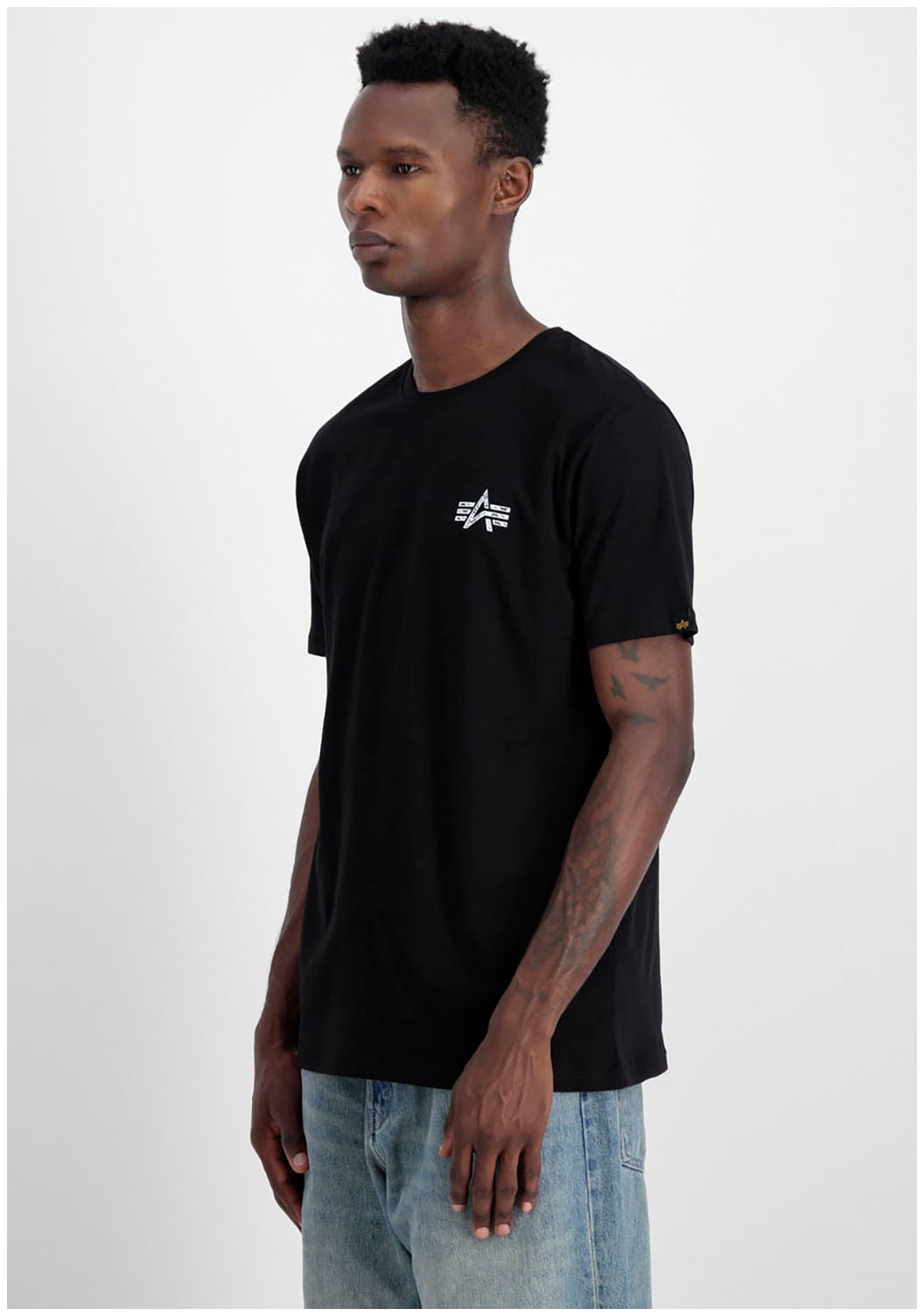 Image of Alpha Industries Rundhalsshirt "Signature BP T" Baumwolle, regular fit