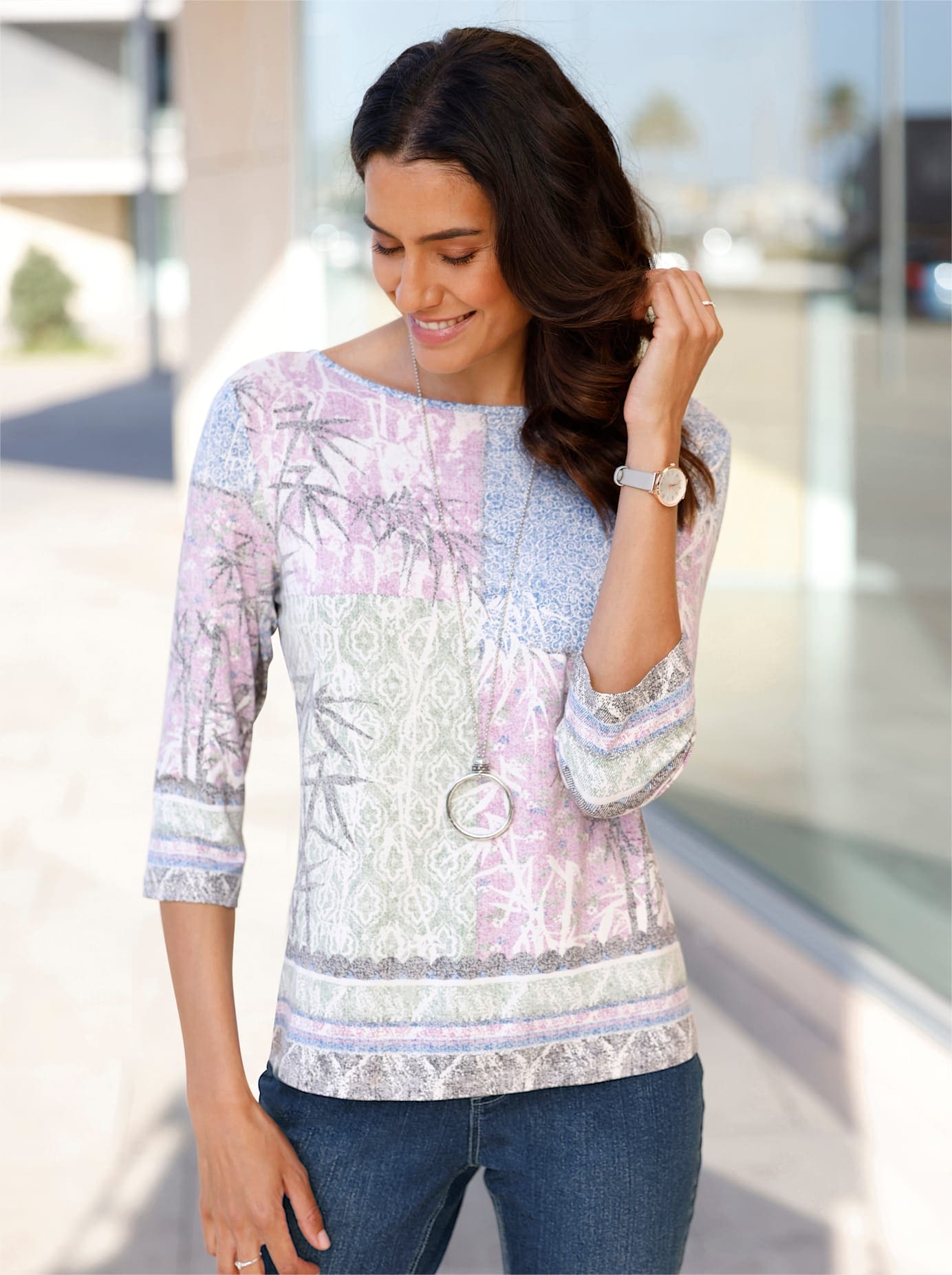 Image of Inspirationen Print-Shirt "3/4-Arm-Shirt" 1 Stk.