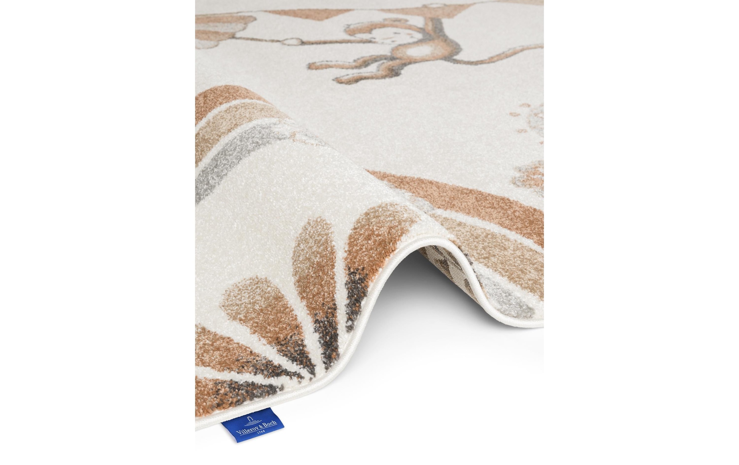Villeroy & Boch Kinderteppich »Roar like a Lion Summer Party Teppich« rechteckig 9 mm Höhe Spielteppich weich, Kinderzimmer, Boho Kids Spielunterlage, Tieremotiv