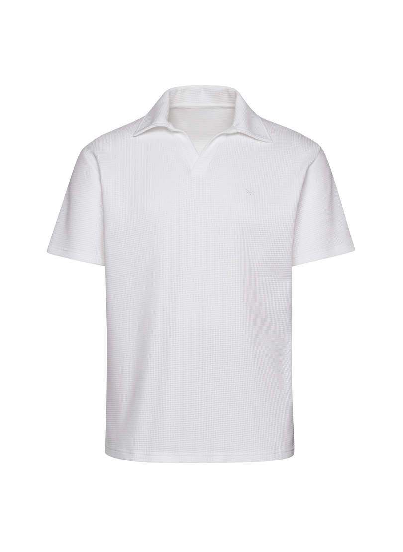 Trigema Polo »TRIGEMA Oversized Poloshirt ohne Knopfleiste in Waffeloptik« 1 cuis