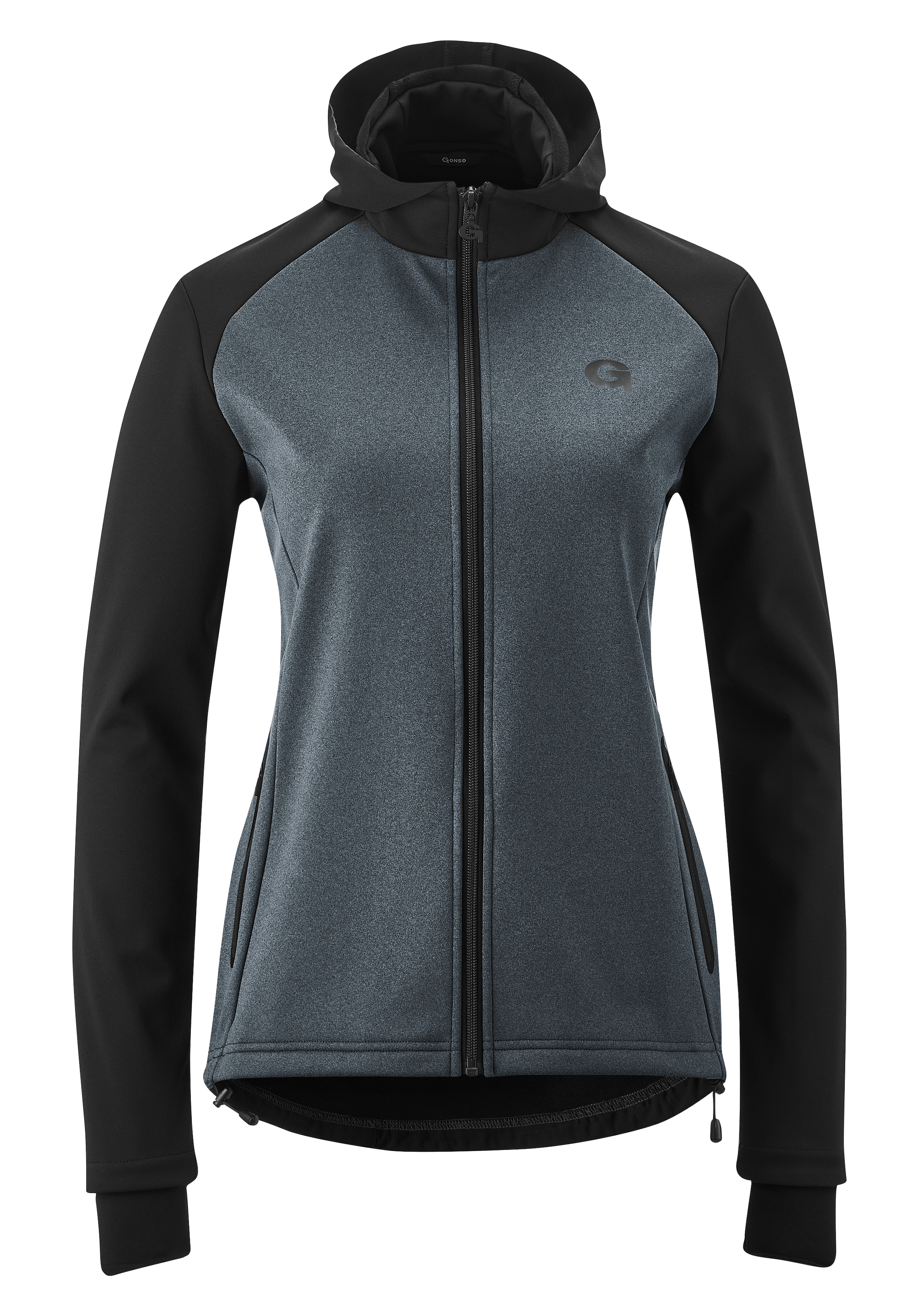 Radtrikot »TARAVO«, Damen Softshell-Hoodie, Windjacke winddicht und atmungsaktiv