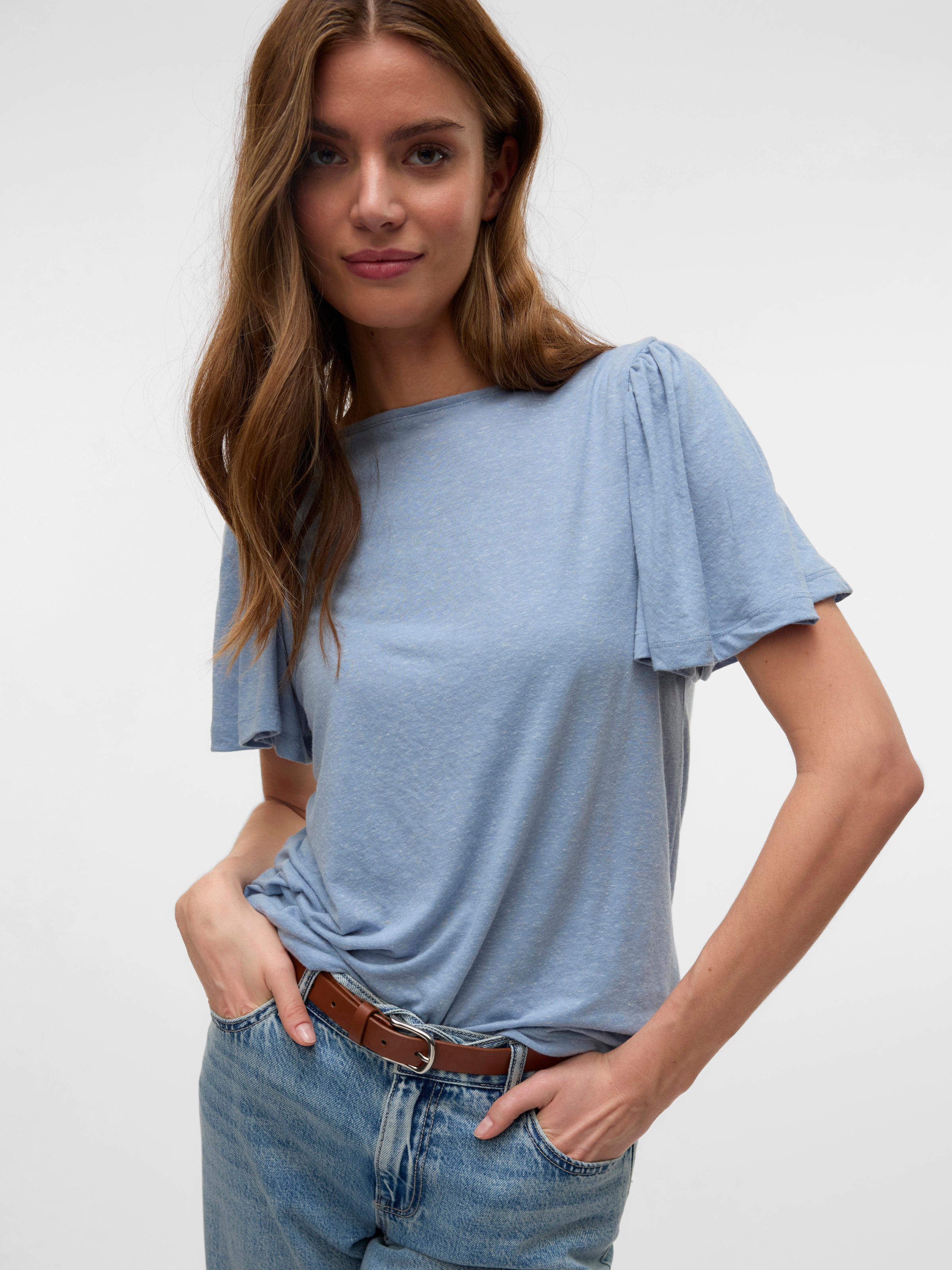 Vero Moda Kurzarmshirt »VMPALOMA ONELLA SS BOATNECK TOP VMA NOOS«