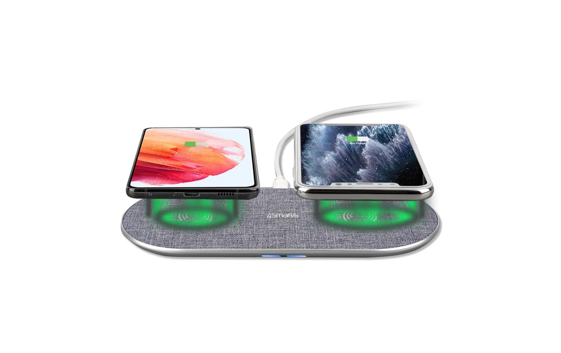 4smarts Wireless Charger »Charger VoltBeam Twin 2x15W«