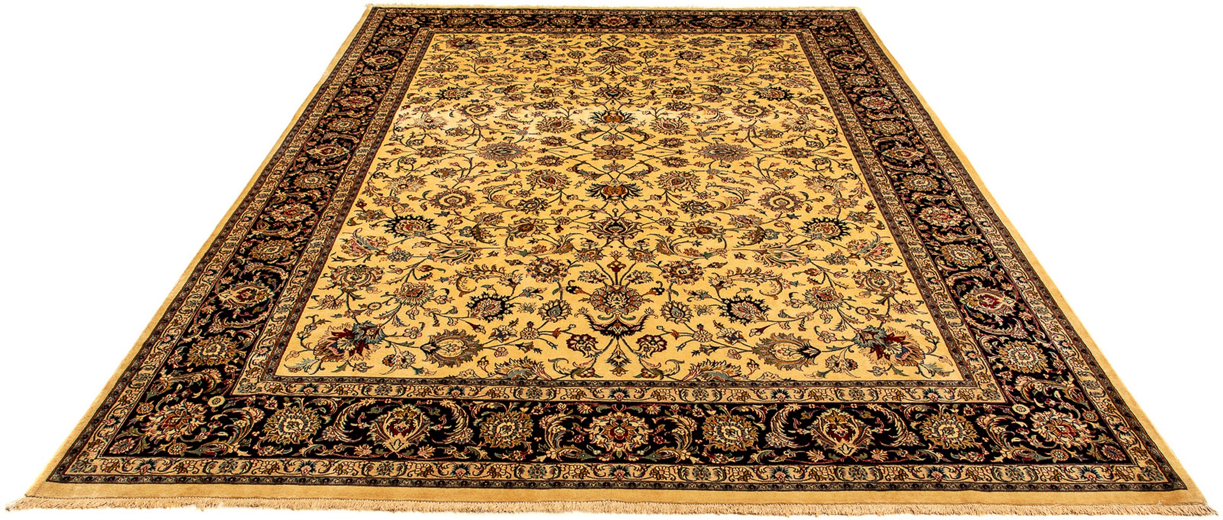 Image of morgenland Orientteppich »Perser - Classic - 358 x 249 cm - beige«, rechteckig, 10 mm Höhe, Wohnzimmer, Handgeknüpft, Einzelstück mit Zertifikat bei Ackermann Versand Schweiz