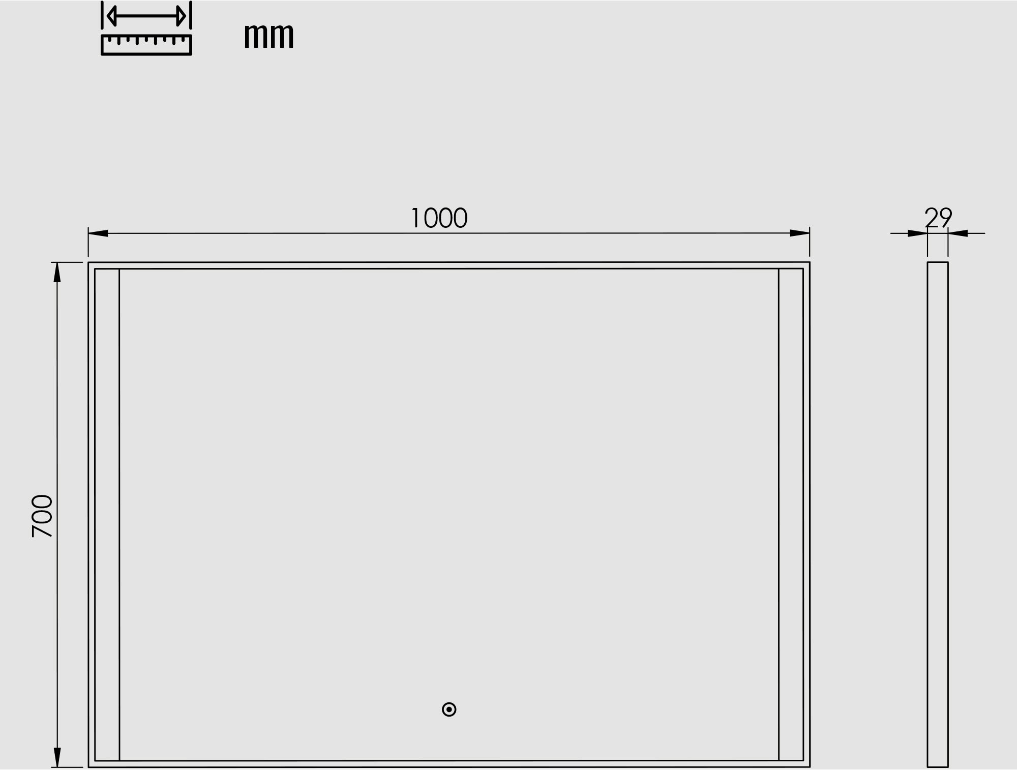 Badspiegel »Libra«, (1 St.), IP44, warmweiss