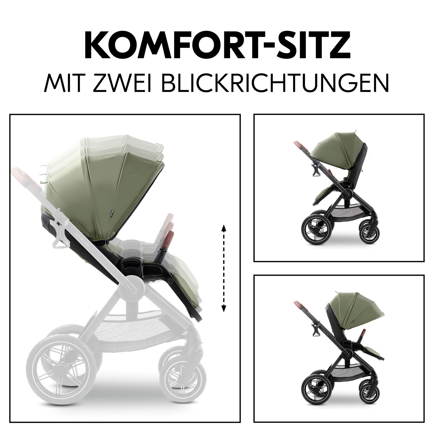 Hauck Poussette combinée »Comfort N Care« 22 kilos Belastbarkeit bis 22 kg
