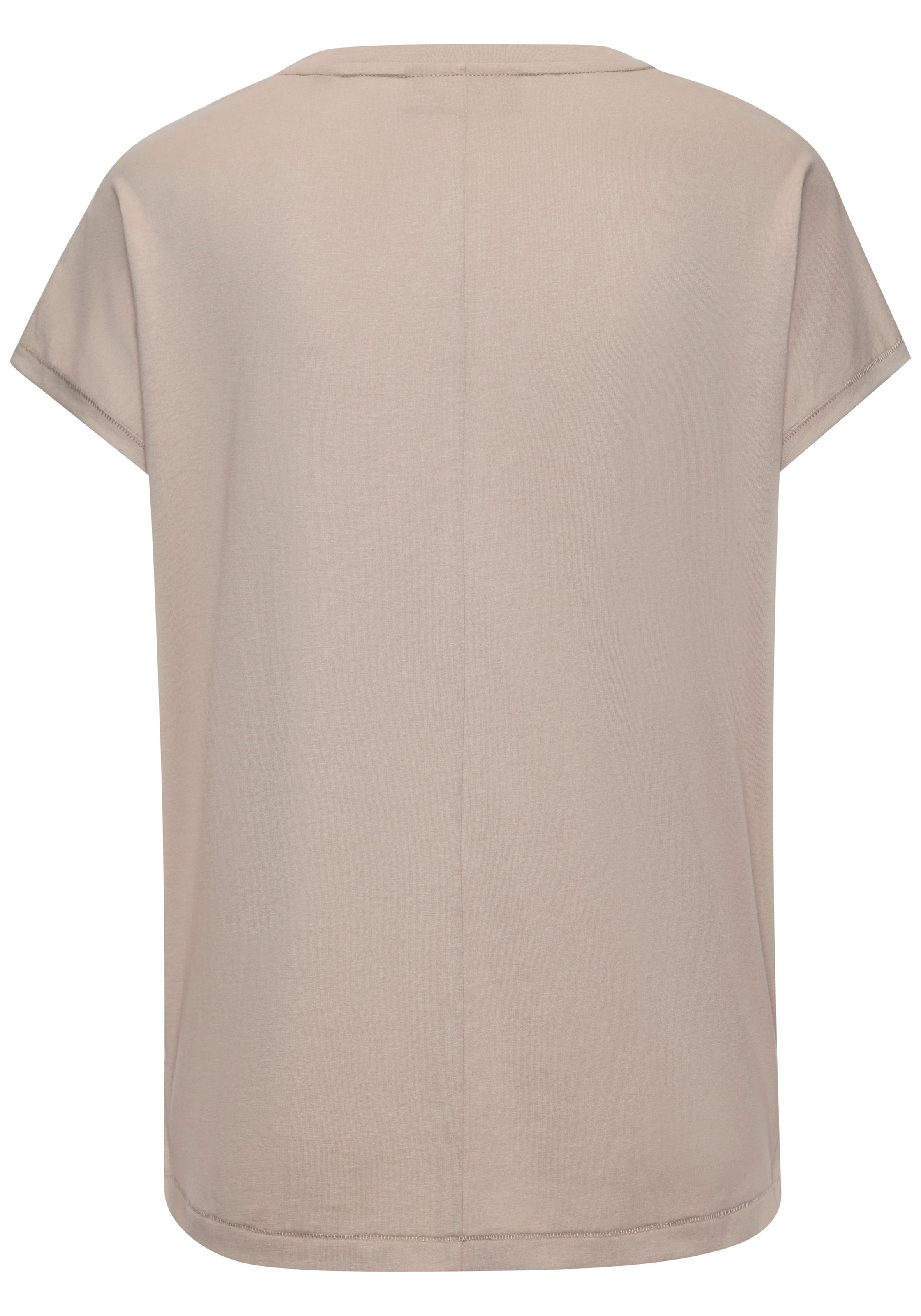 Elbsand V-Shirt, mit Logoprint, Kurzarmshirt, Basic