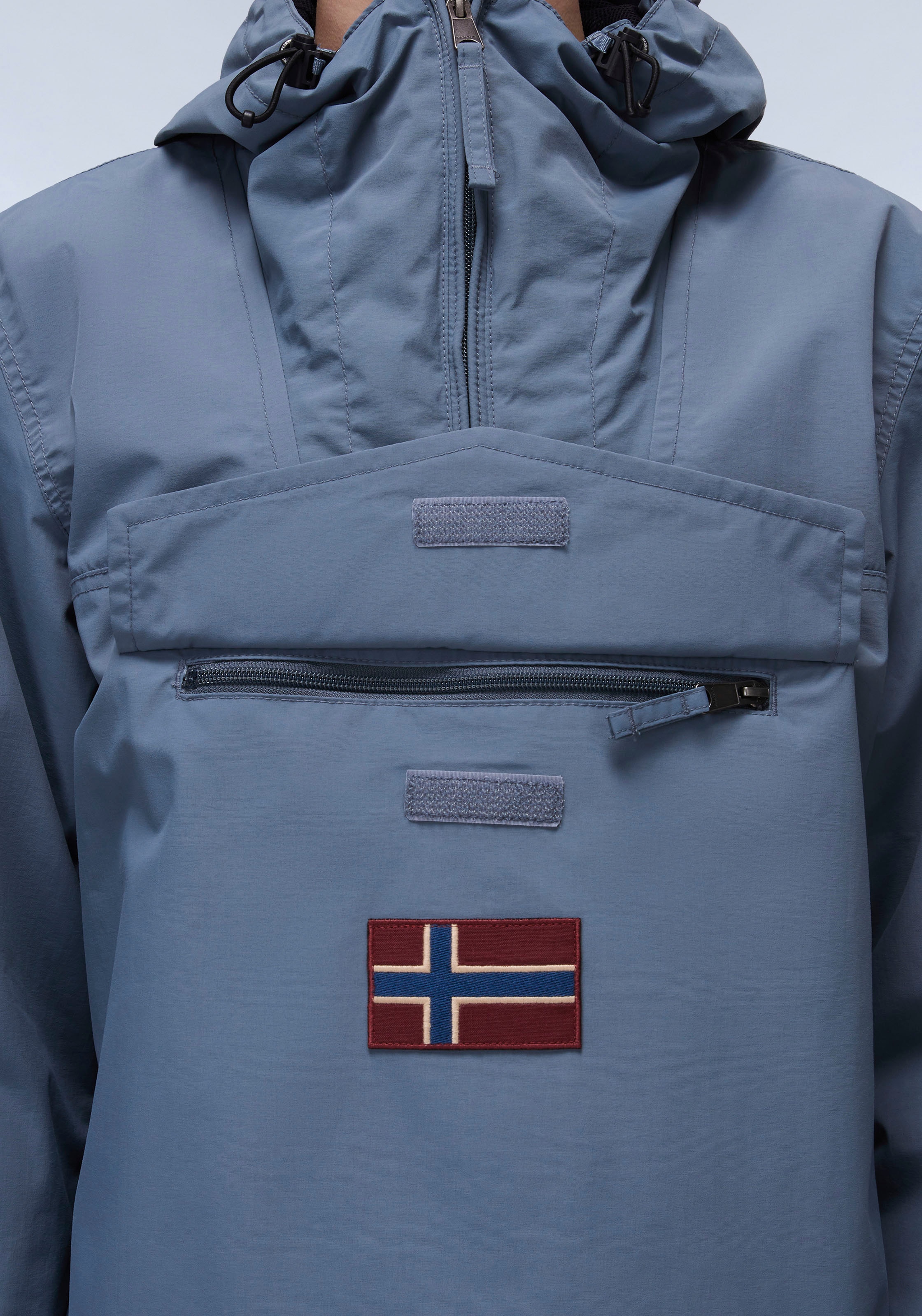 Napapijri Funktionsjacke »RAINFOREST M SUM 3«, mit Kapuze, Mit verstellbarem Gummizug und verschliessbarem Schlitz im Saum