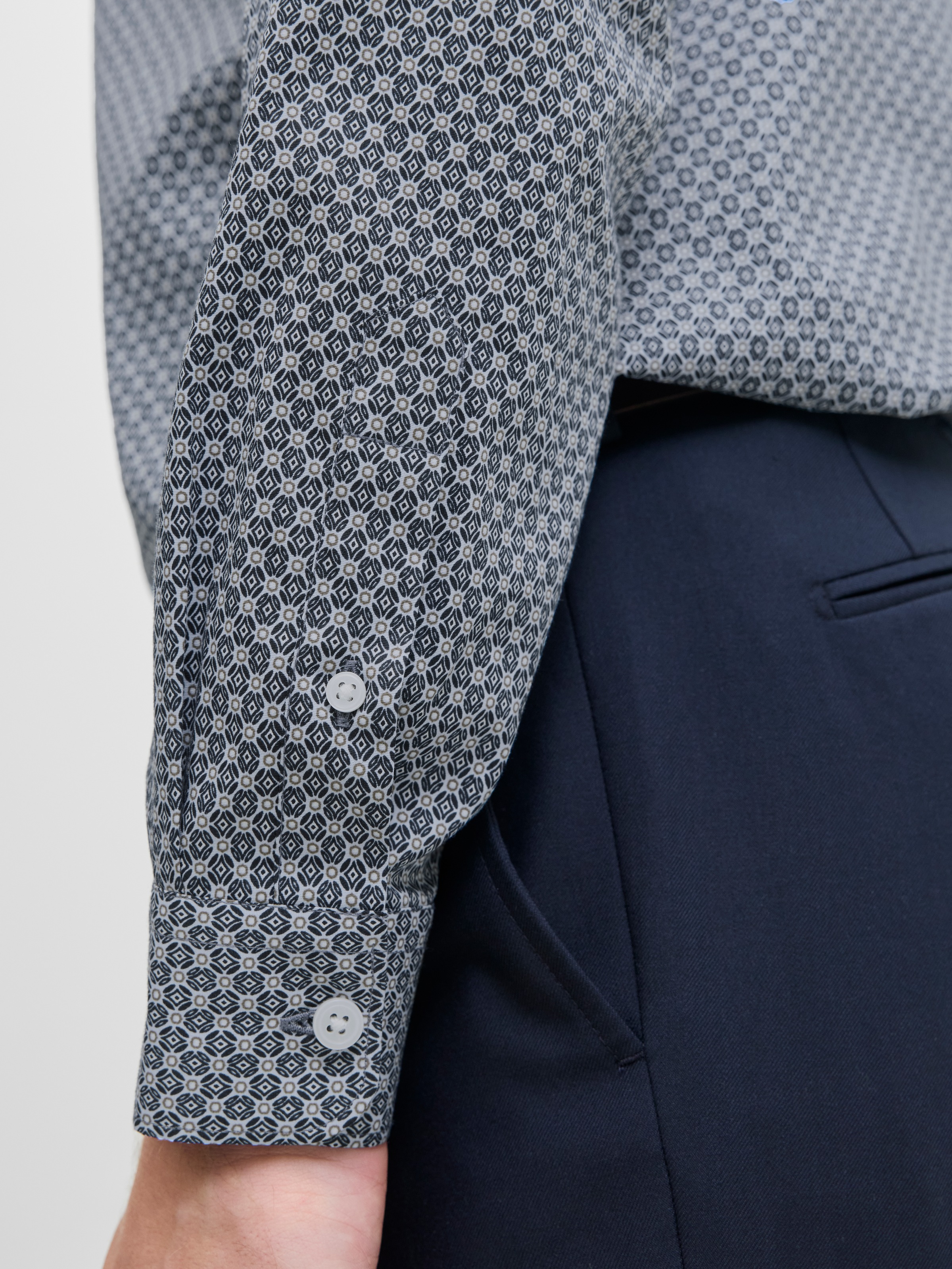 Jack & Jones Langarmhemd »JPRBLABLACKPOOL STRETCH AOP LS SHIRT SN«