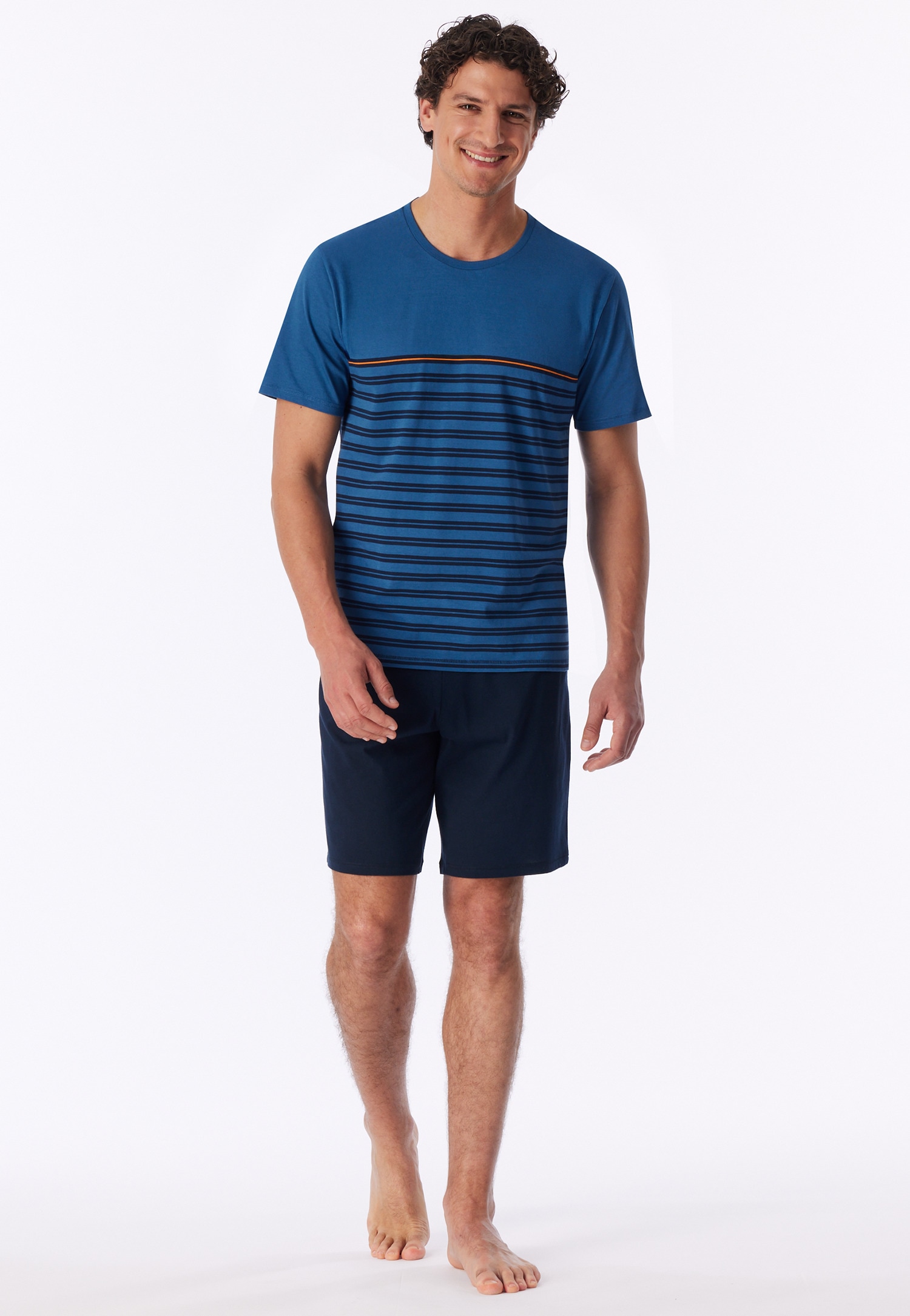 Image of uncover by SCHIESSER Shorty "UNCOVER Nightwear" 2 mit Rundhalsausschnitt, Single-Jersey Qualität