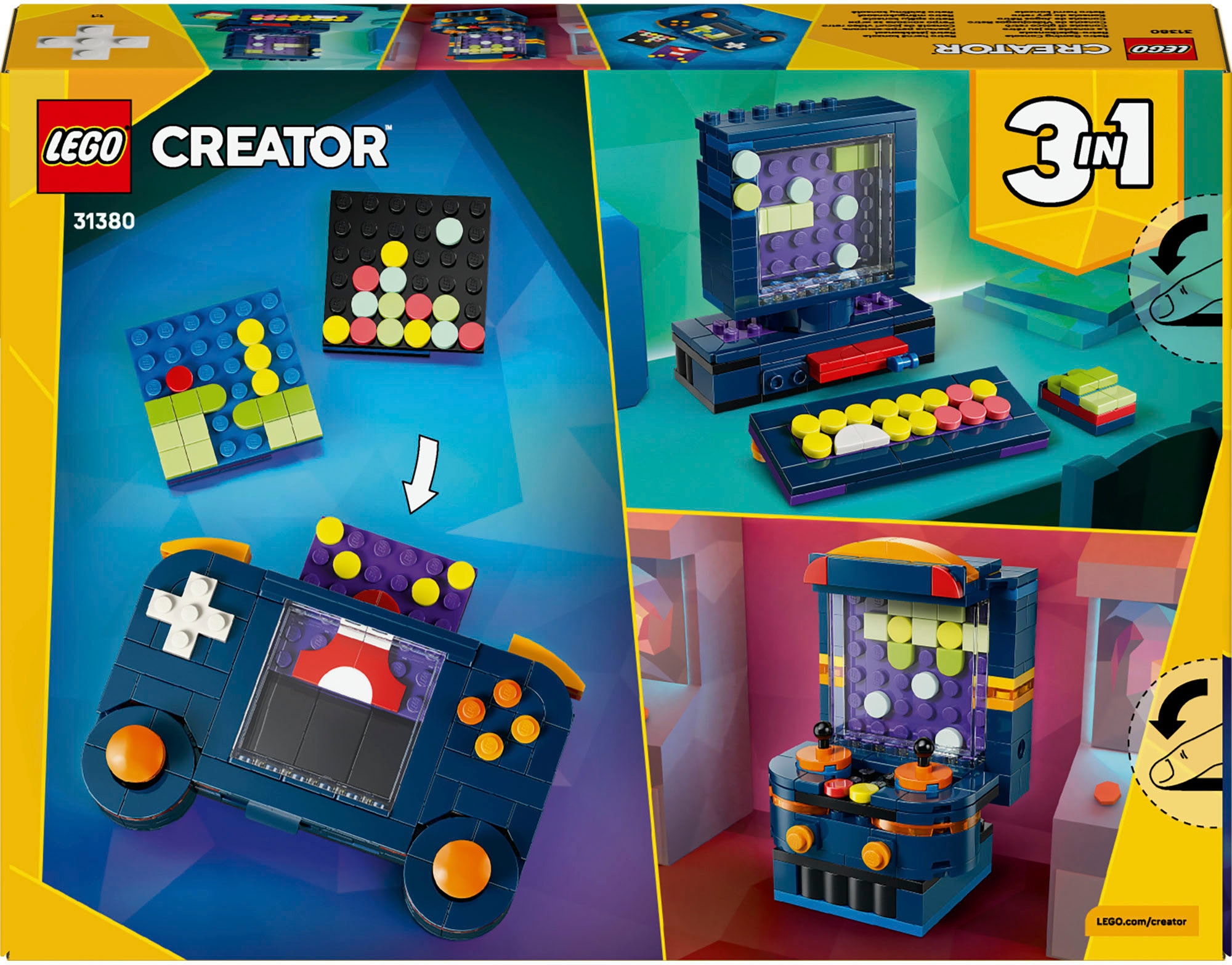 LEGO® Konstruktionsspielsteine »Retro-Spielkonsole (31380), LEGO Creator« Made in Europe