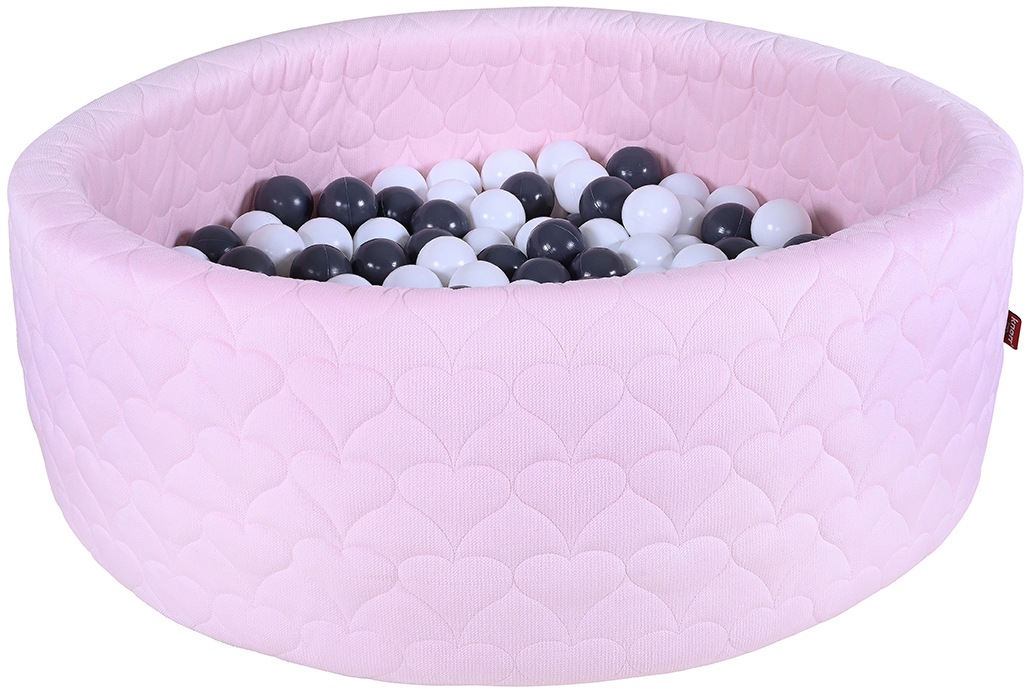 Image of Knorrtoys® Bällebad »Cosy, Heart Rose«, mit 300 Bällen Grey/creme; Made in Europe bei Ackermann Versand Schweiz