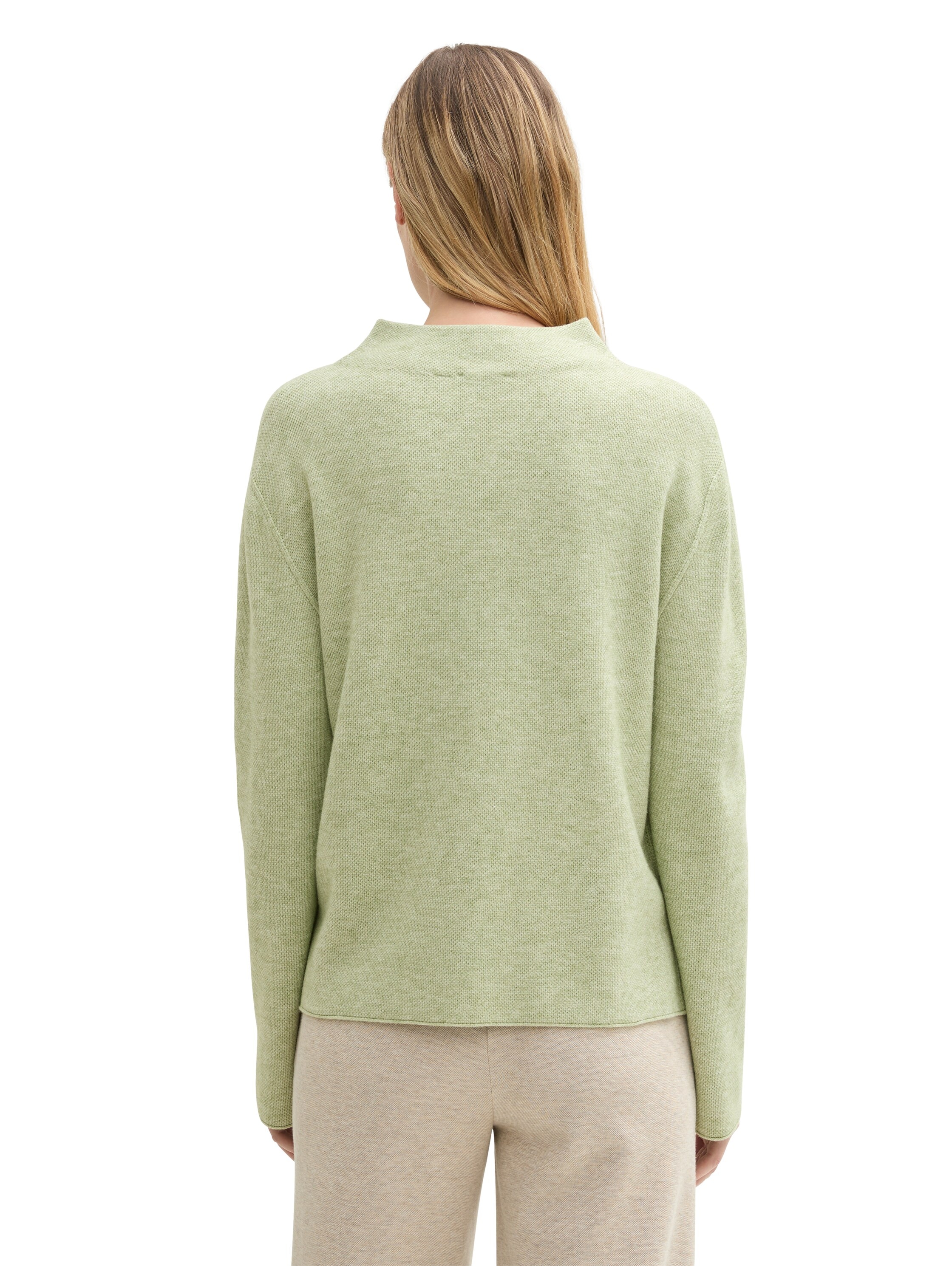 TOM TAILOR Stehkragenpullover, mit LENZING™ EcoVero™