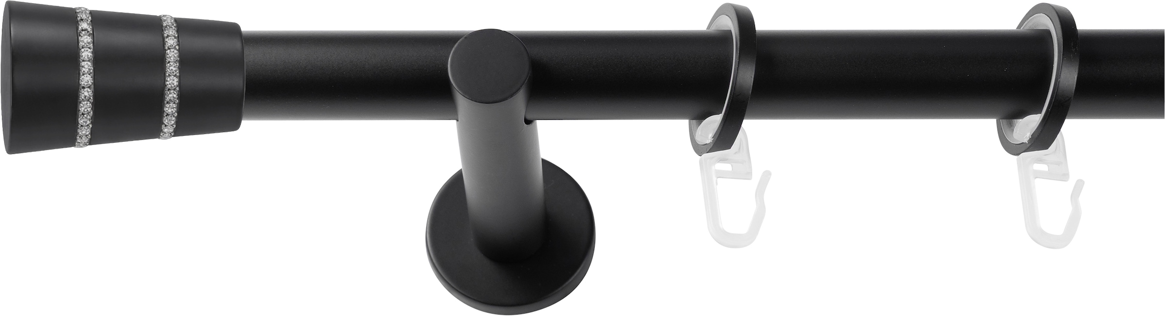 SN DECO GROUP Tringle à rideaux Ø 19 mm 1 course-läufig Fixmass;kürzbar