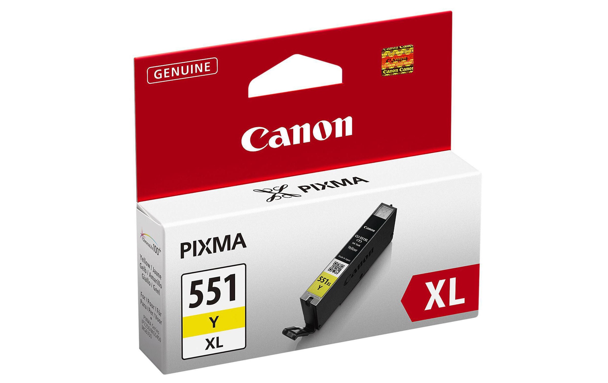 Image of Canon Tintenpatrone "CLI-551Y XL yellow, 11ml"