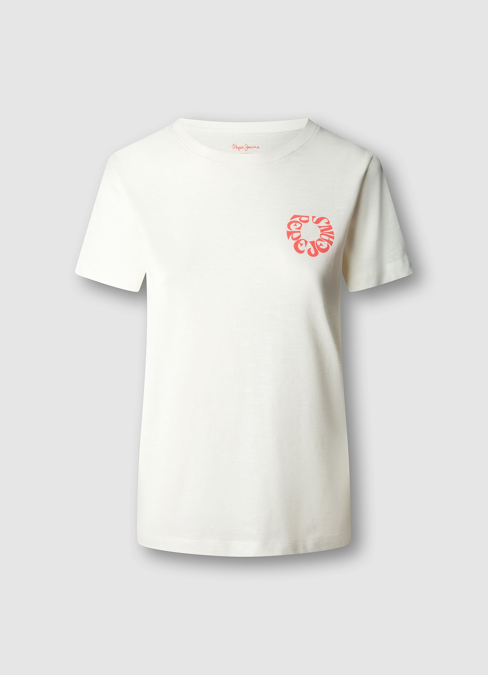 Pepe Jeans T-shirt »BECKA« en coton, coupe col rond