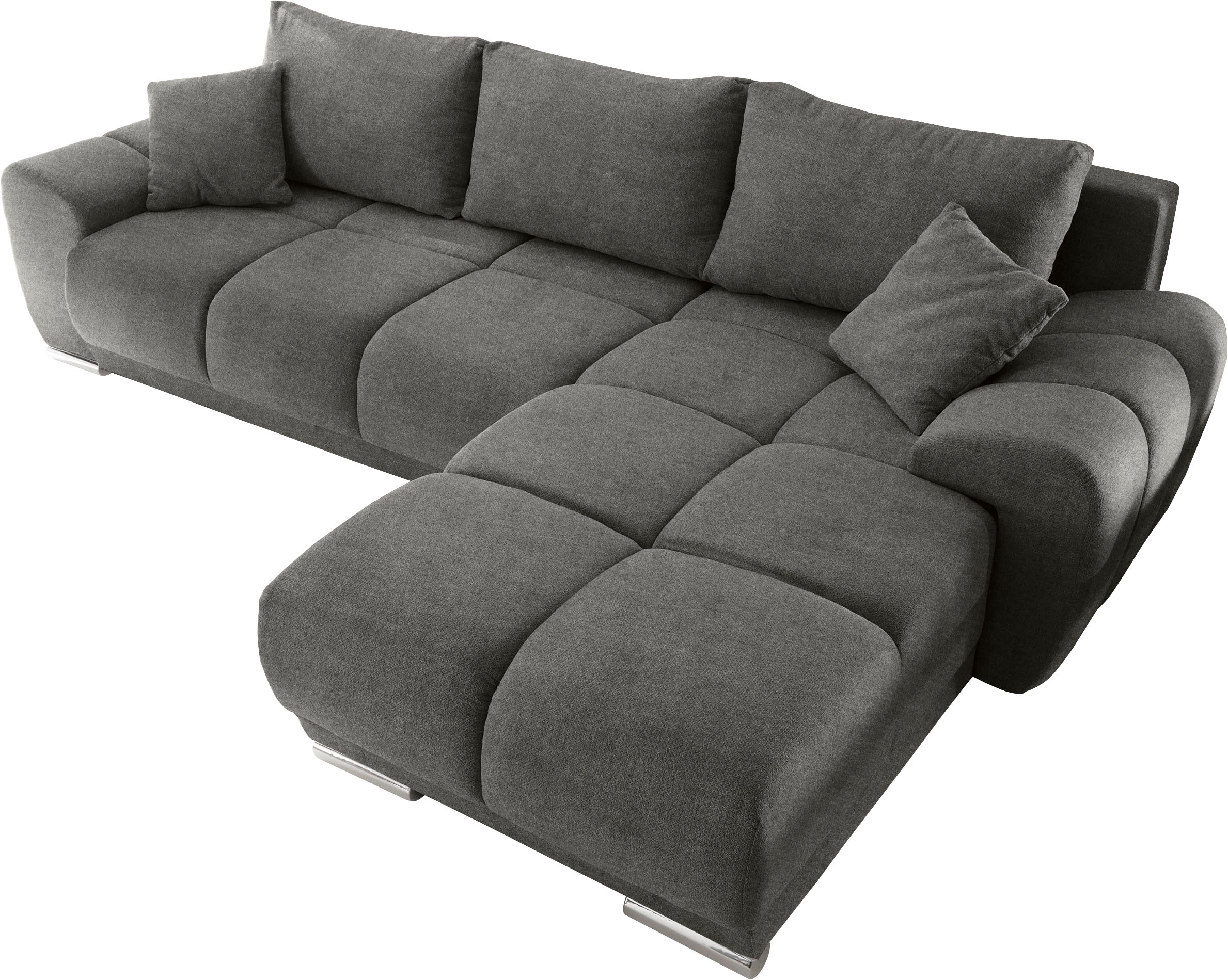 Schlafsofa »Anton«, mit Bettfunktion, Bettkasten, Rücken- und Zierkissen, universell aufbaubar, frei im Raum stellbar