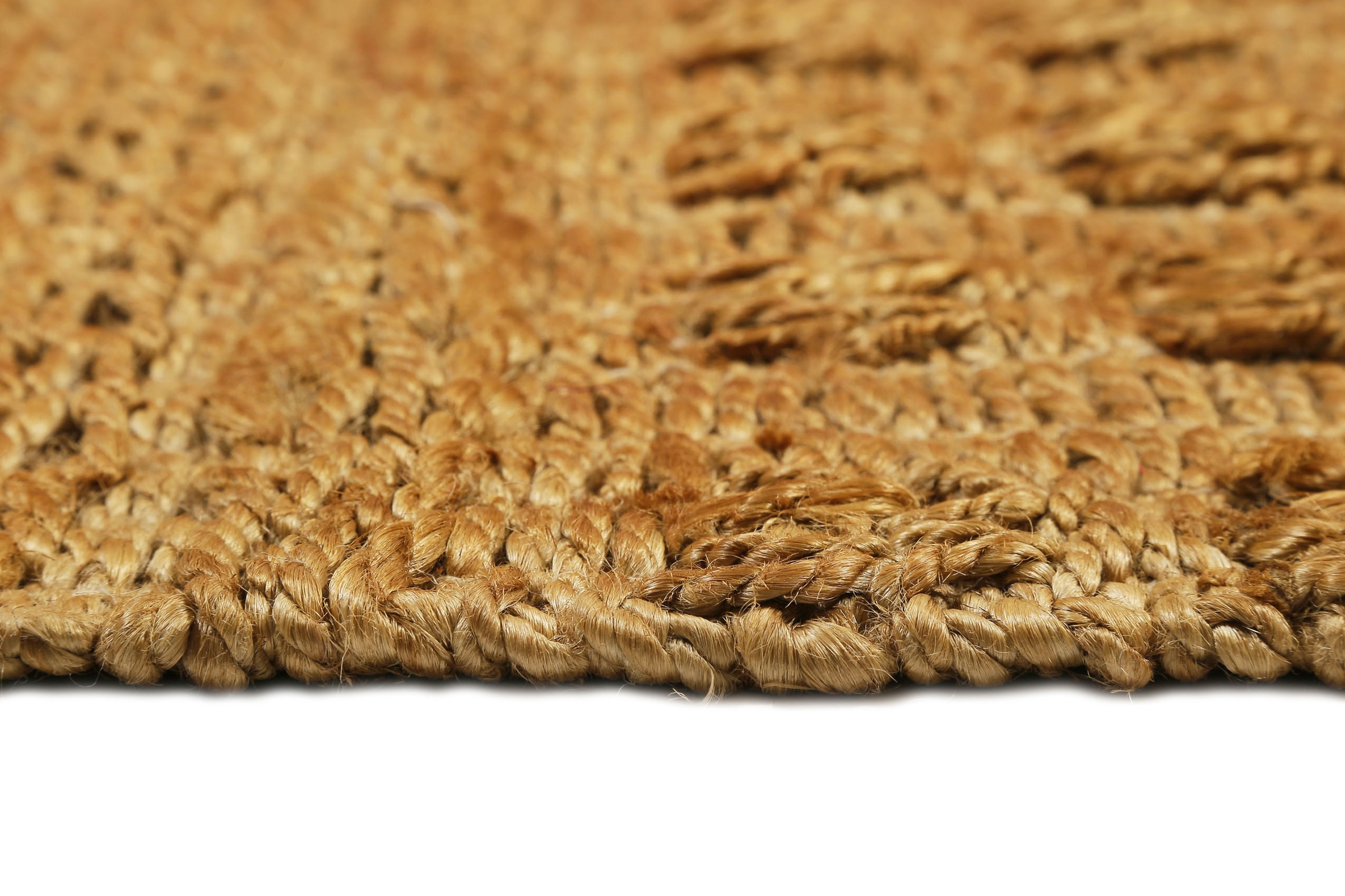 Green Looop Teppich »Marseille«, rechteckig, 5 mm Höhe, handgewebter Juteteppich, 100 % Naturfaser, mit Fransen, Wohnzimmer