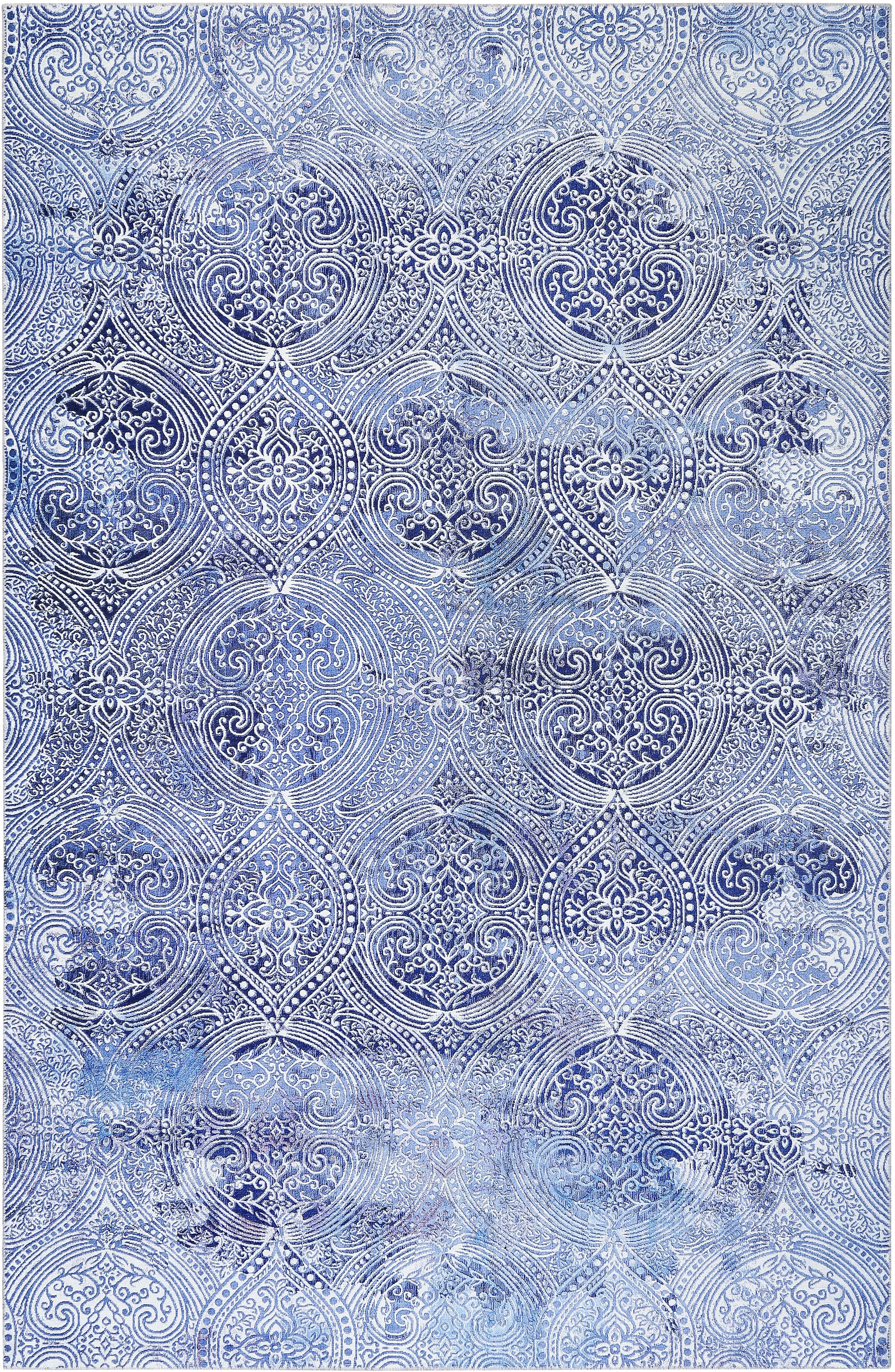 Wecon home Teppich »Grace« rechteckig 6 mm Höhe Vintage Look, Used Look, moderner Kurzflor, Wohnzimmer