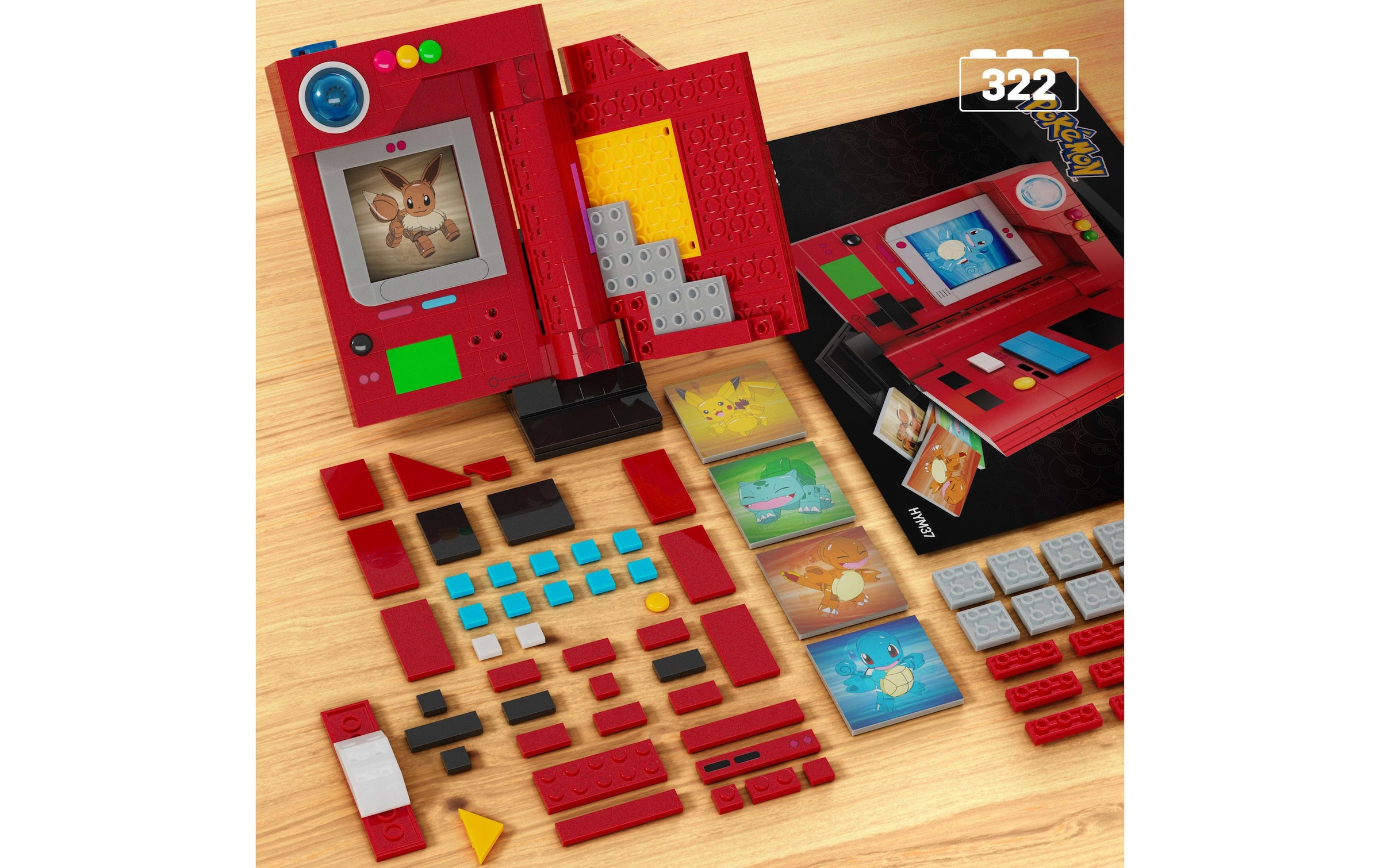 MEGA Spielfigur »Construx Pokémon Kanto Pokédex«, (322 tlg.)