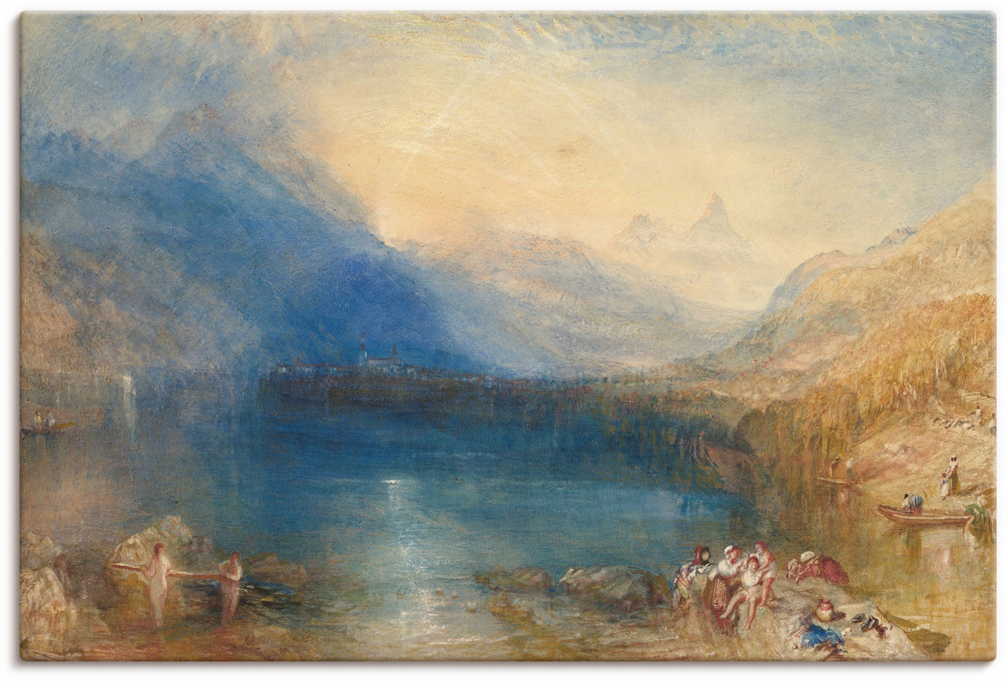 Image of Artland Wandbild »Der Zugersee. 1843«, Seebilder, (1 St.), in vielen Grössen & Produktarten - Alubild / Outdoorbild für den Aussenbereich, Leinwandbild, Poster, Wandaufkleber / Wandtattoo auch für Badezimmer geeignet bei Ackermann Versand Schweiz