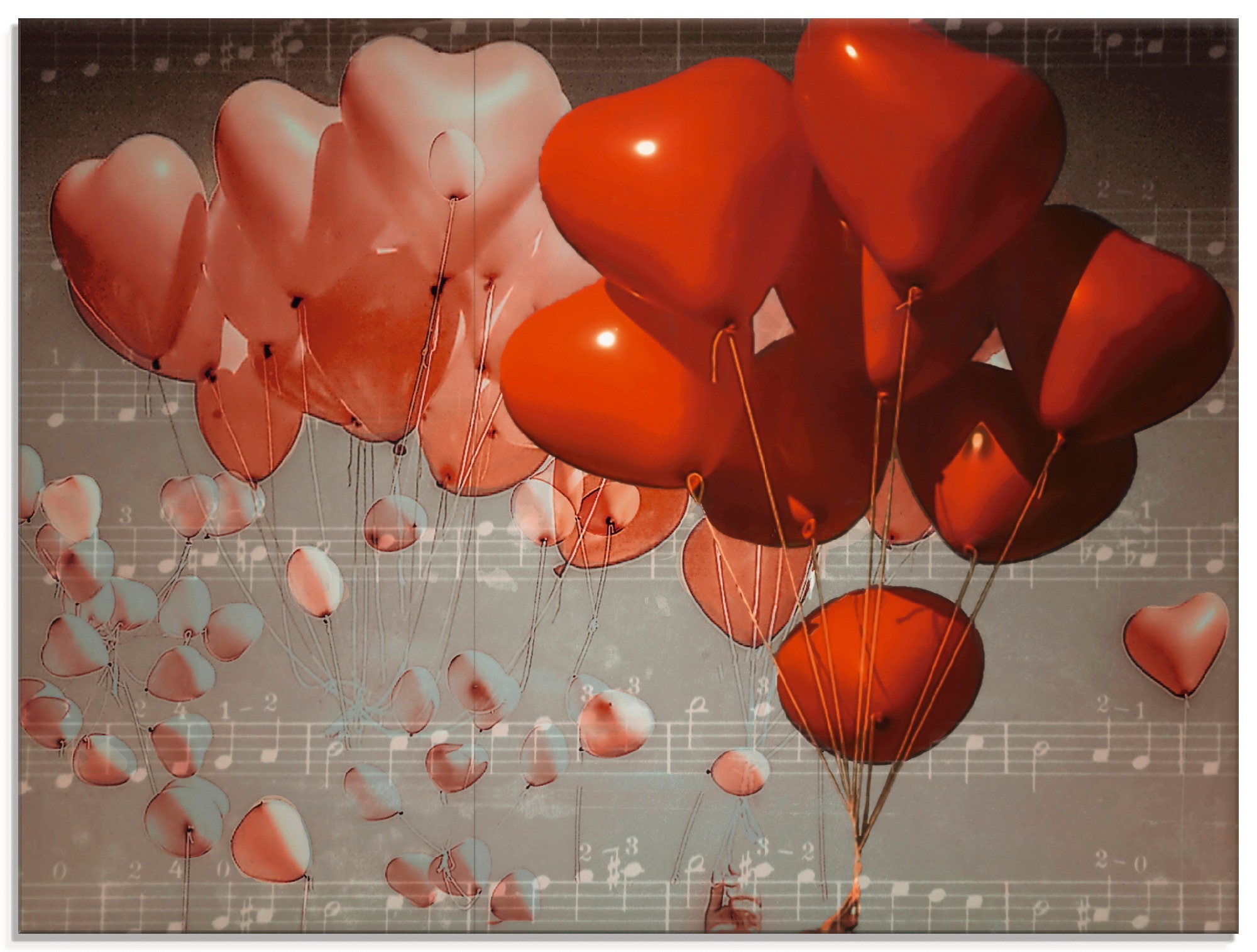 Image of Artland Glasbild »Rote Herzen«, Herzen, (1 St.) bei Ackermann Versand Schweiz