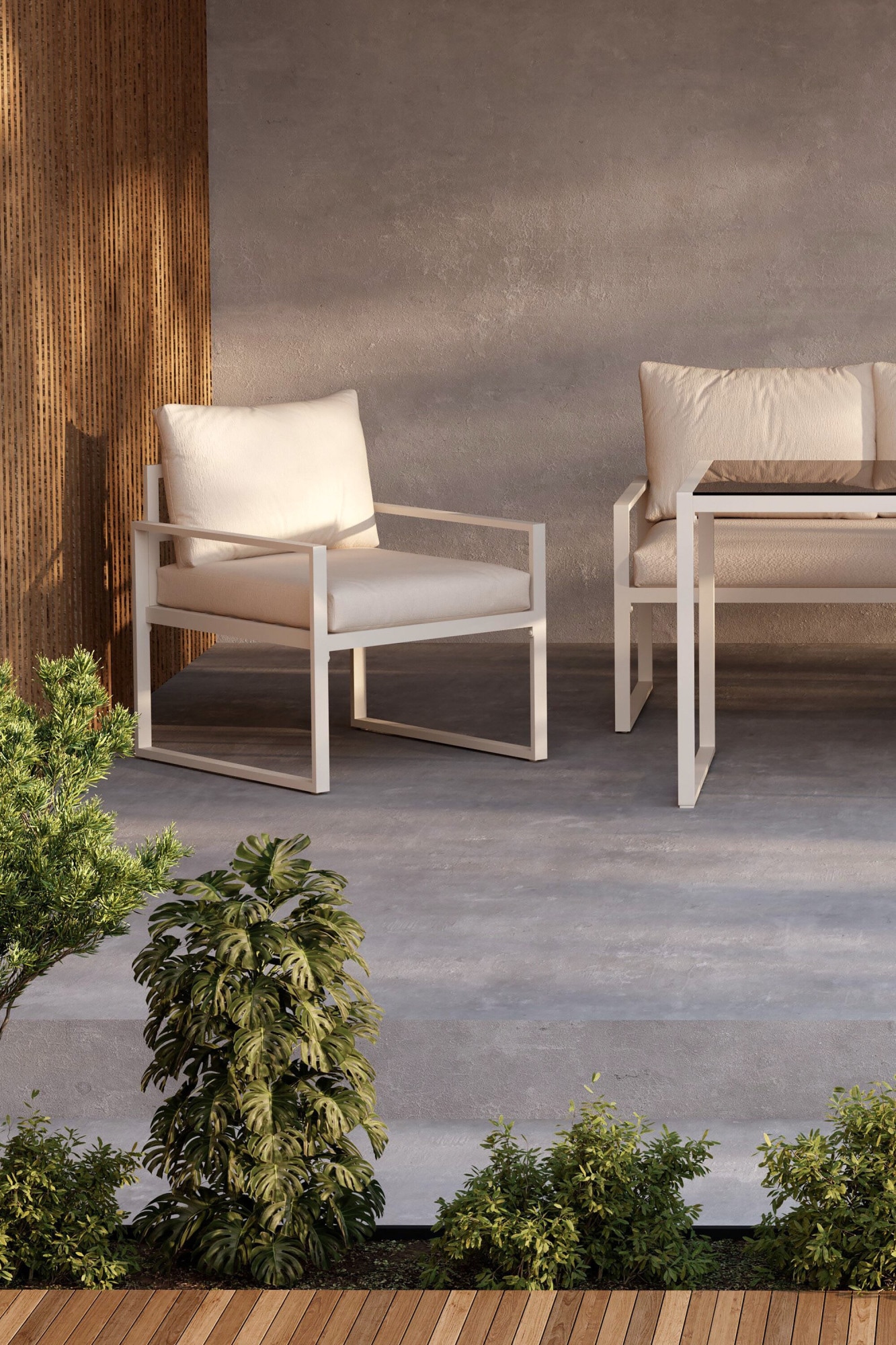 Venture Home Gartenlounge-Set »Catania, grosszügiges Outdoor-Set für hohen Sitzkomfort« 4 tlg. Loungemöbel mit Stoffbezug, angenehm, weich