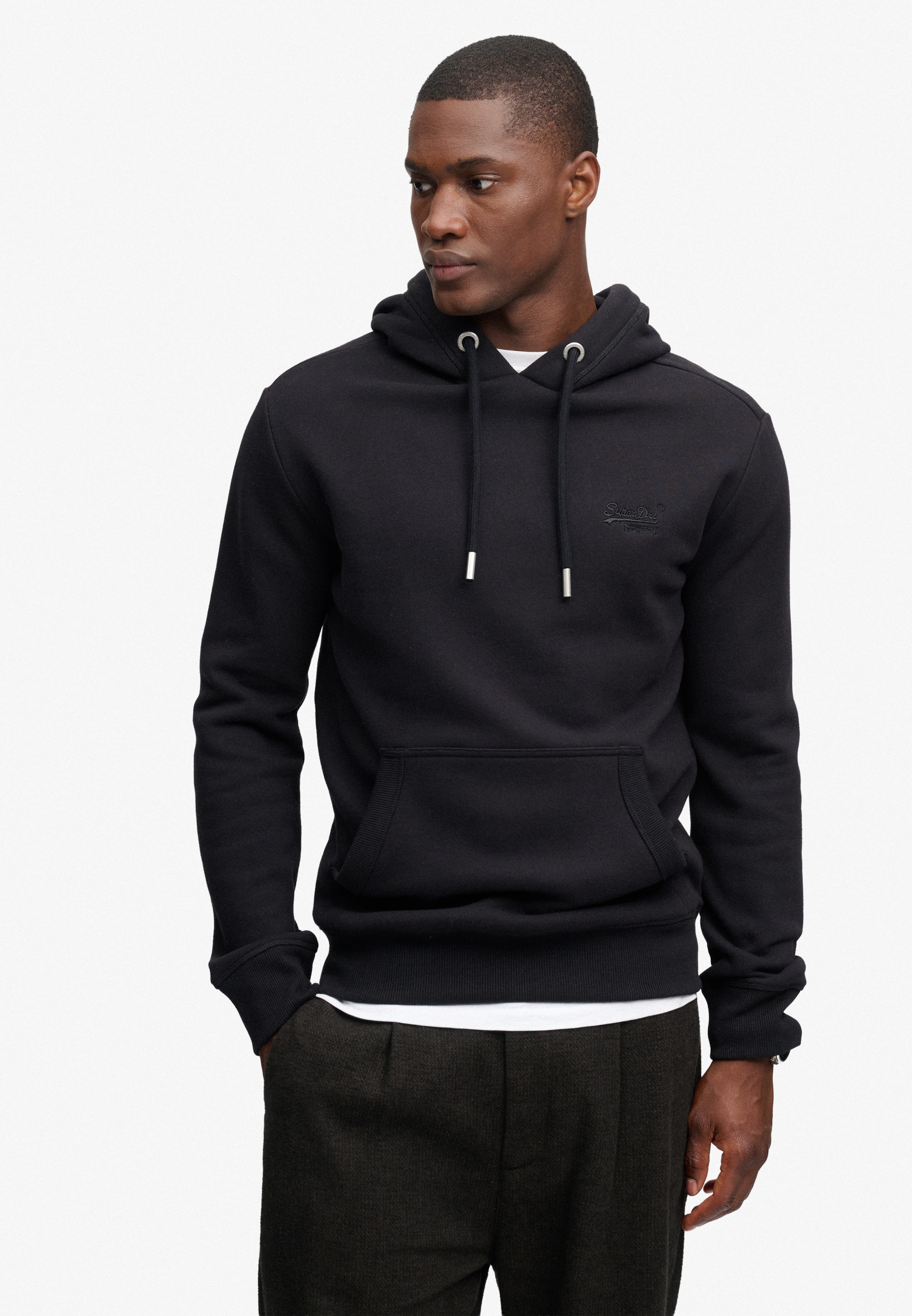 Superdry Kapuzensweatshirt »VINTAGE LOGO EMB HOOD«, Baumwollmischung, angeraute Sweatware

