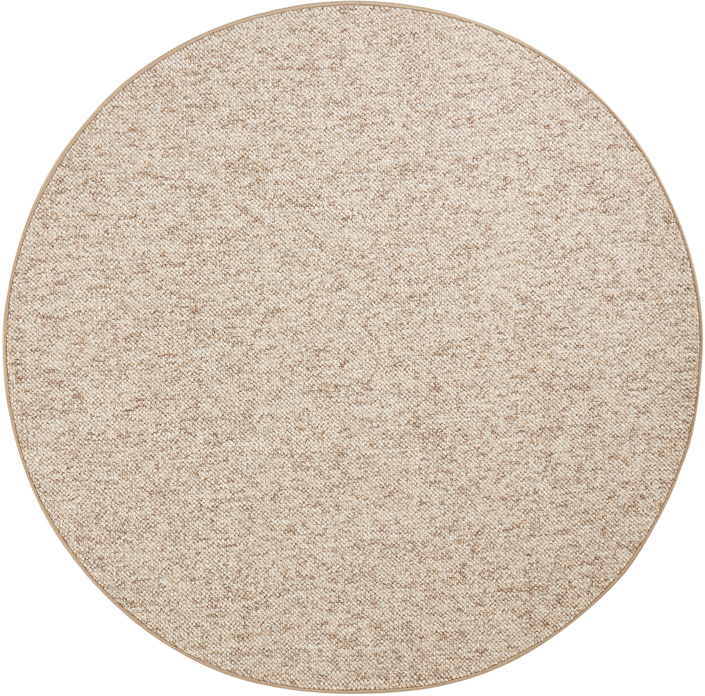 HANSE Home Teppich »Wolly 2«, rund, 12 mm Höhe, Flachgewebe, Skandi, Woll-Optik, Esszimmer, Wohnzimmer, Flur