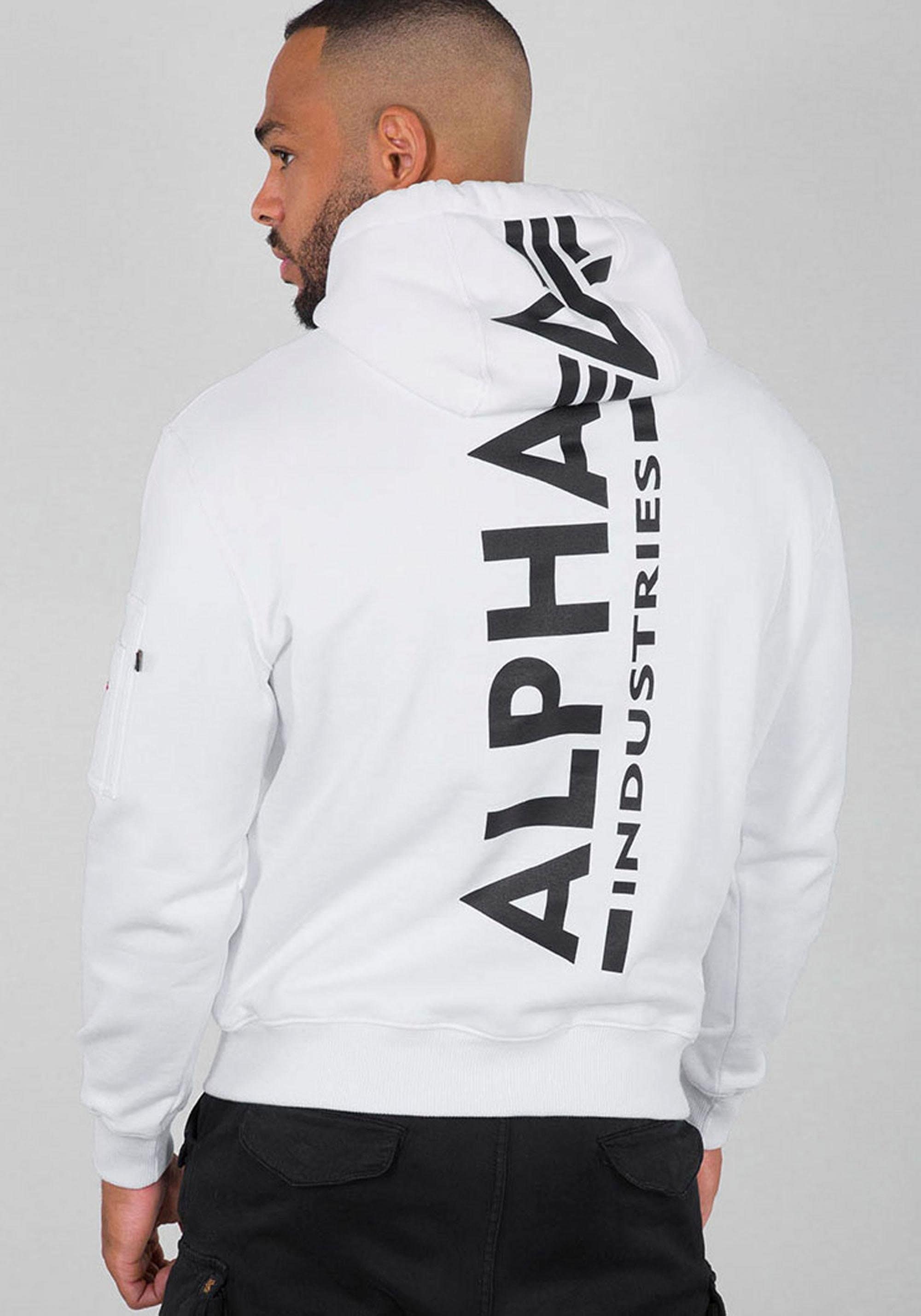 auf Kapuzensweatshirt PRINT ♕ HOODY« Industries versandkostenfrei Alpha »BACK