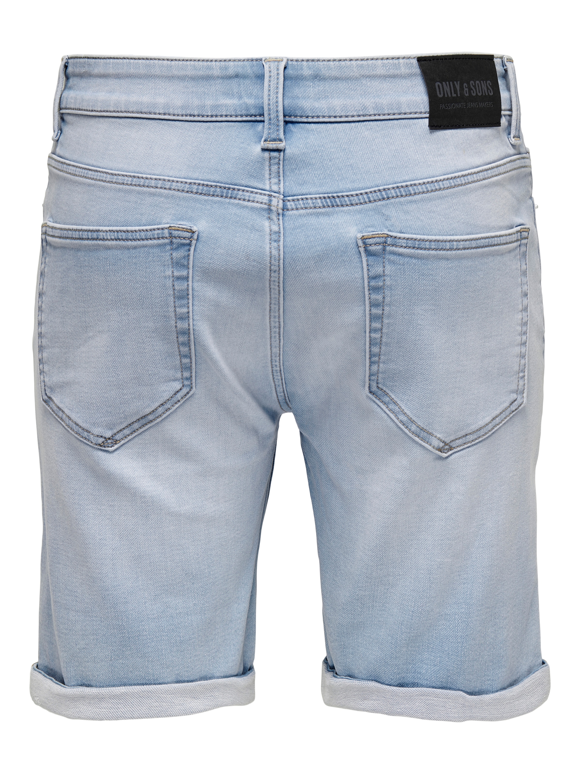 ONLY & SONS Short en jean »ONSPLY JOG LBD R0027 ANA DNM SHORTS NOOS« mélange coton, coupe régulière